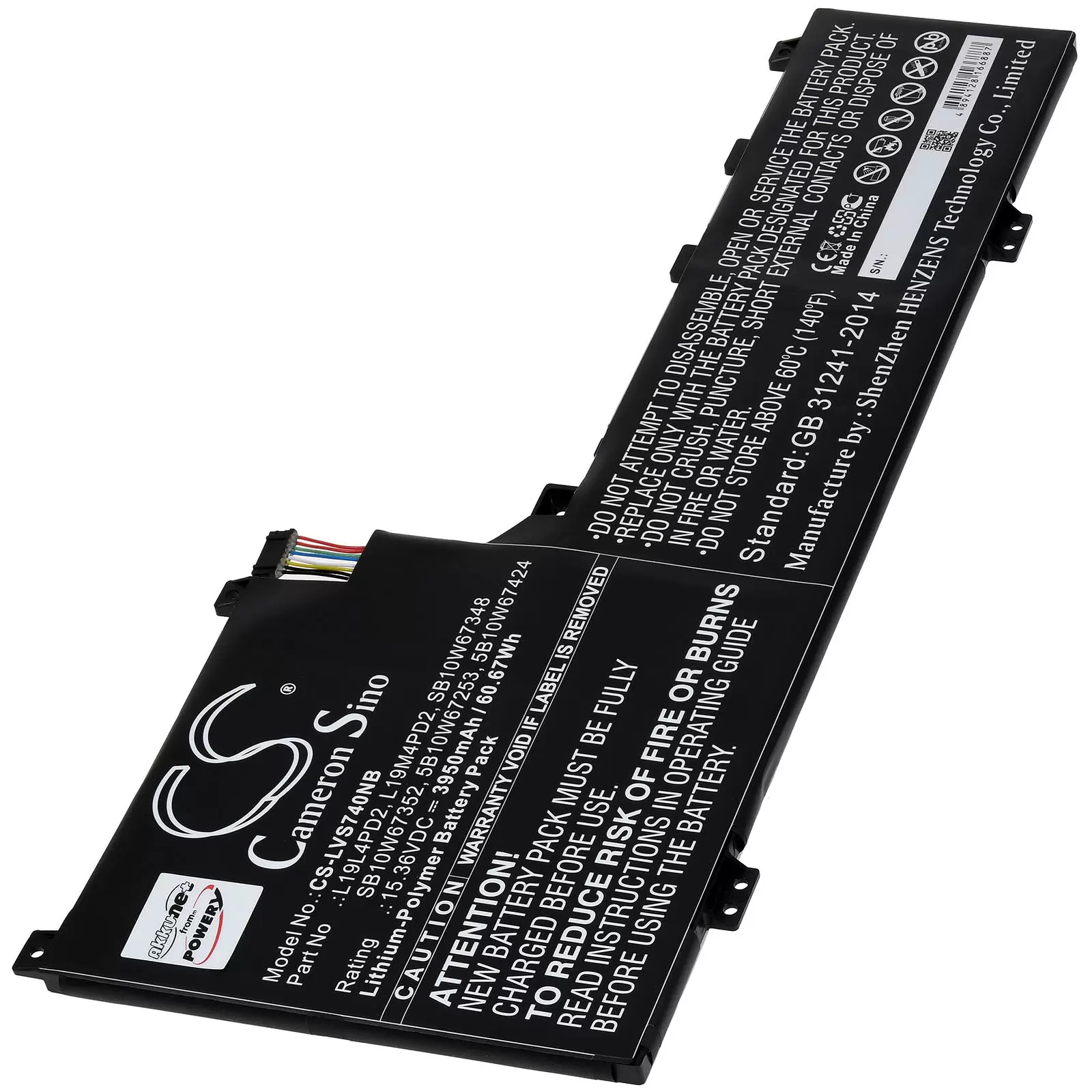 Akku passend für Lenovo Yoga S740 14 IdeaPad S740-14IIL Laptop Typ 5B10U97772 Akku passend für Lenovo Yoga S740 14 IdeaPad S740-14IIL Laptop Typ 5B10U97772