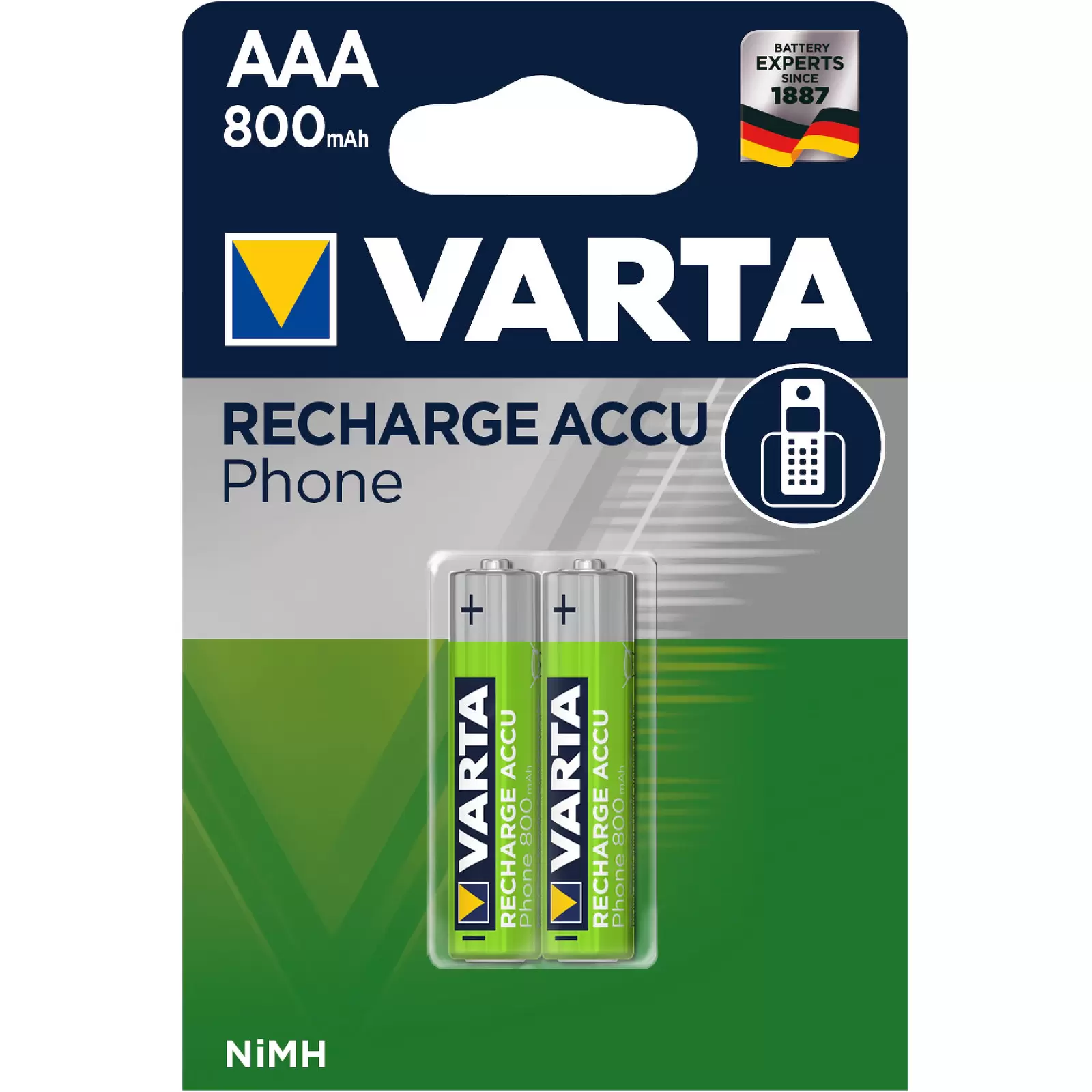 Varta Phone Power T398 Micro AAA 800mAh 2er Blister Varta Phone Power T398 Micro AAA 800mAh 2er Blister