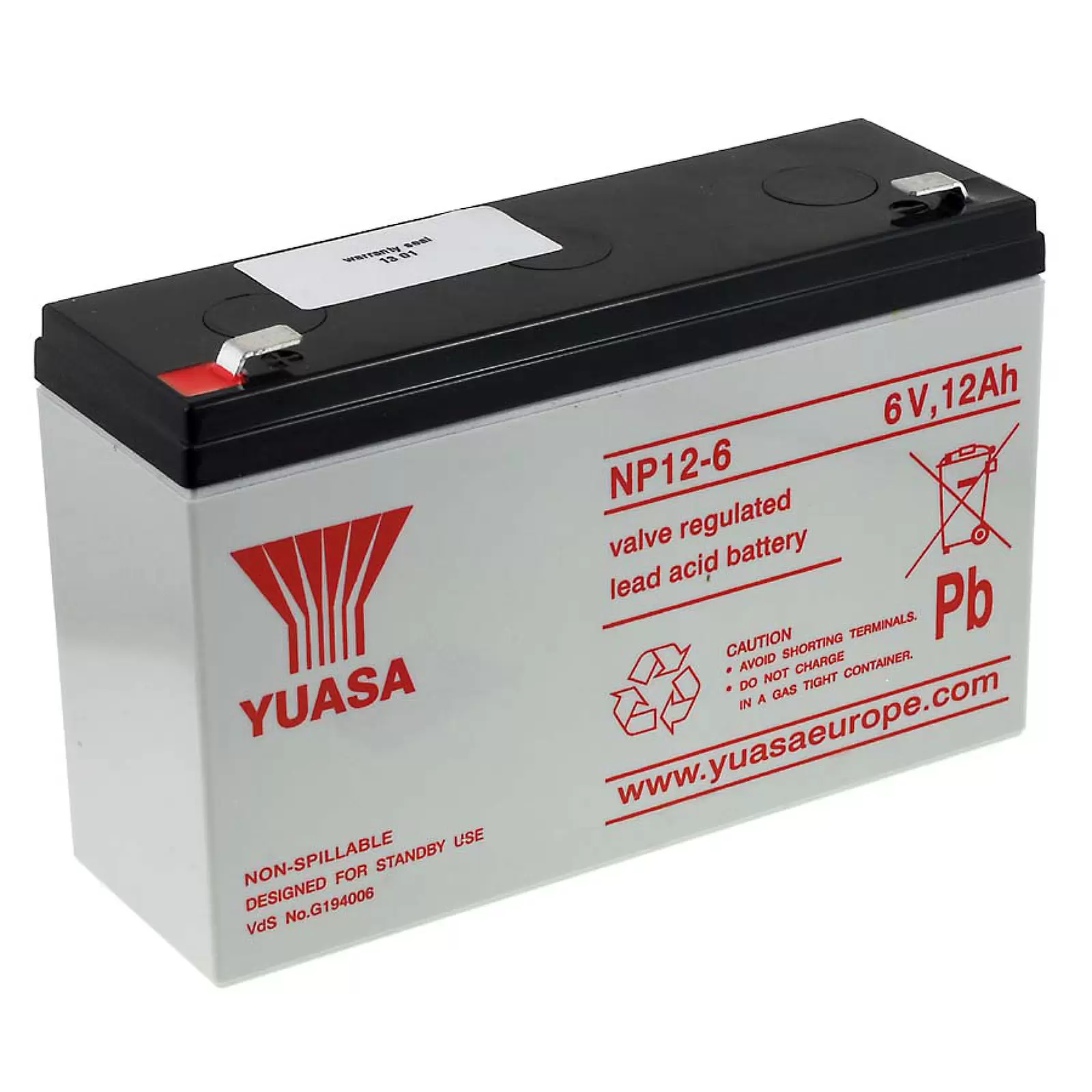YUASA Bleiakku NP12-6 Vds YUASA Bleiakku NP12-6 Vds