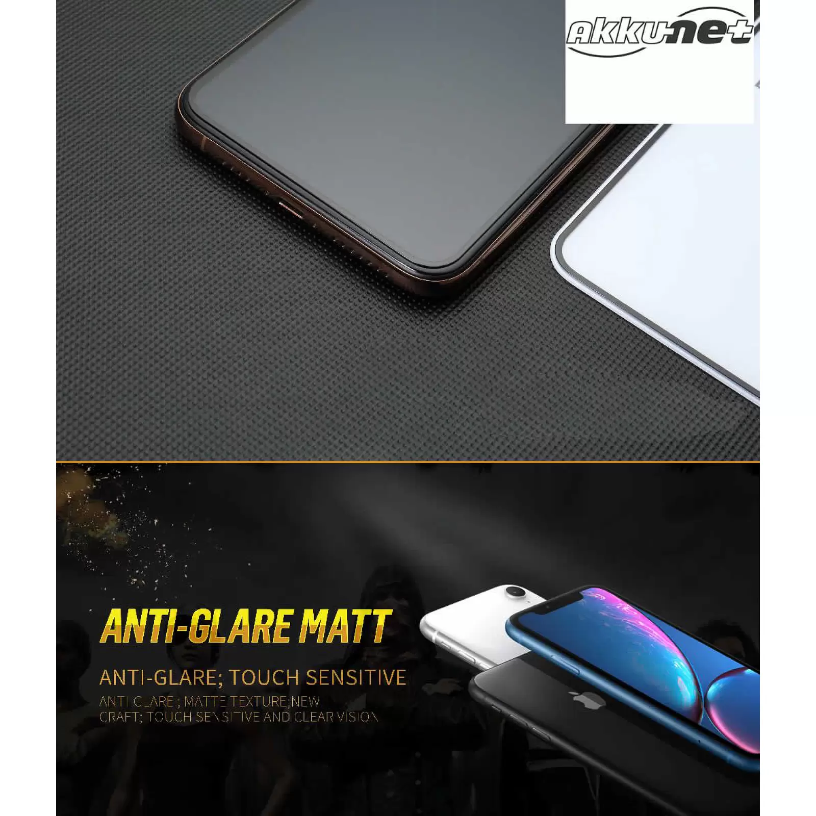 Display Schutzfolie Sicherheitsglas für iPhone X,iPhone XS,iPhone 11 Pro,matte Oberfläche