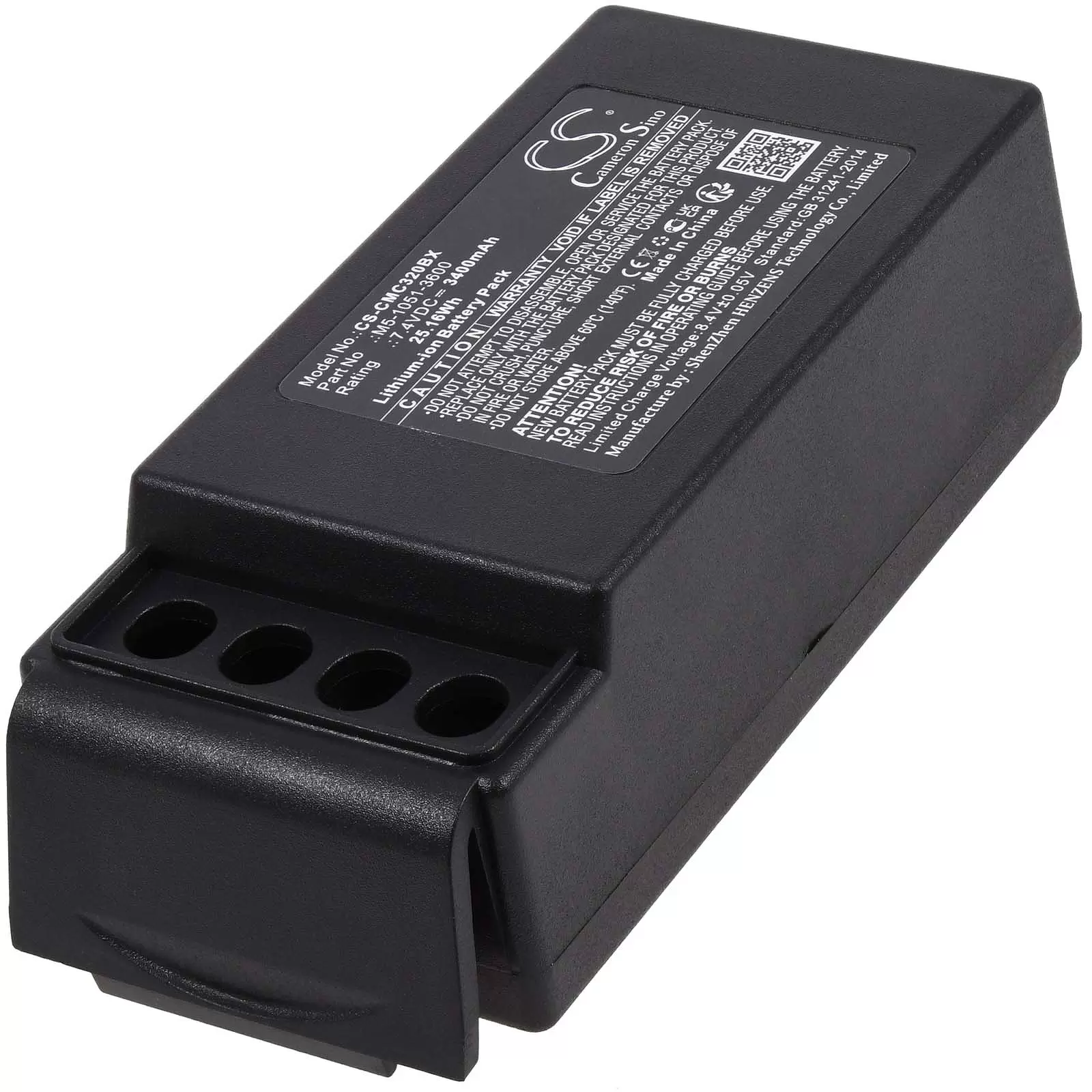 Powerakku passend für Kran-Funkfernsteuerung Cavotec MC-3000,MC-3, Typ M5-1051-3600, nur 2 Kontakte
