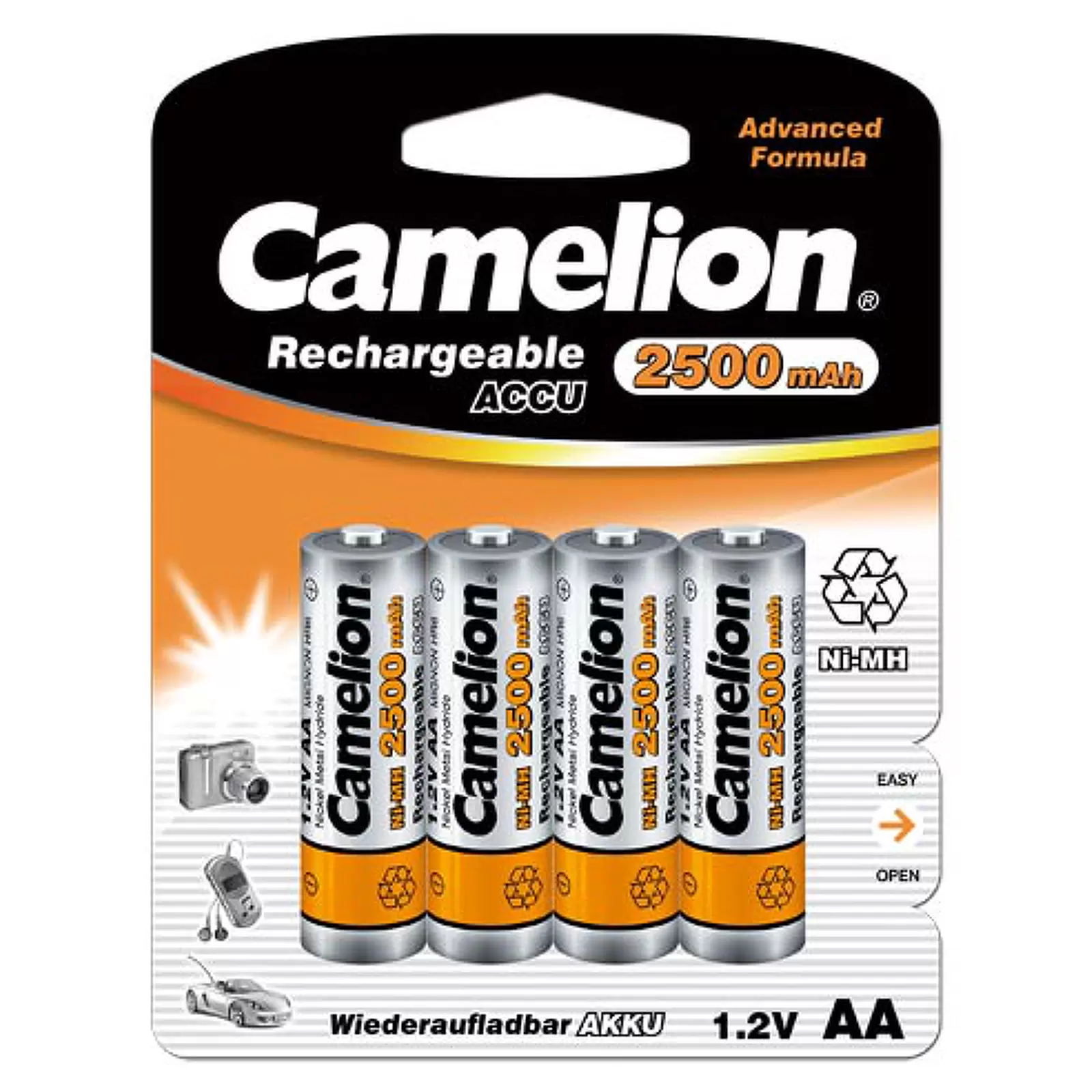 Camelion HR6 Mignon AA 2500mAh 4er Blister Camelion HR6 Mignon AA 2500mAh 4er Blister