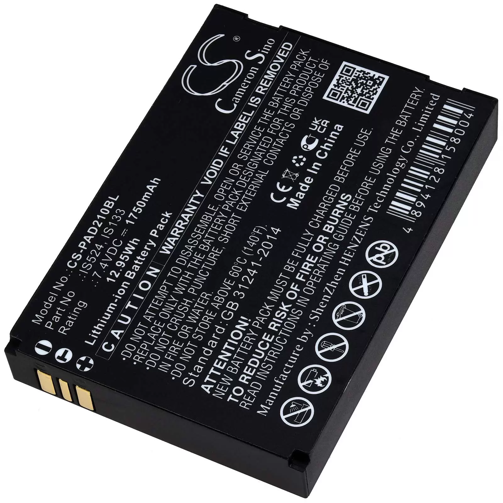 Akku passend für Payment-, Zahl-, Karten-Terminal Pax myPOS D210 D210 Bluetooth Typ IS524 Akku passend für Payment-, Zahl-, Karten-Terminal Pax myPOS D210 D210 Bluetooth Typ IS524