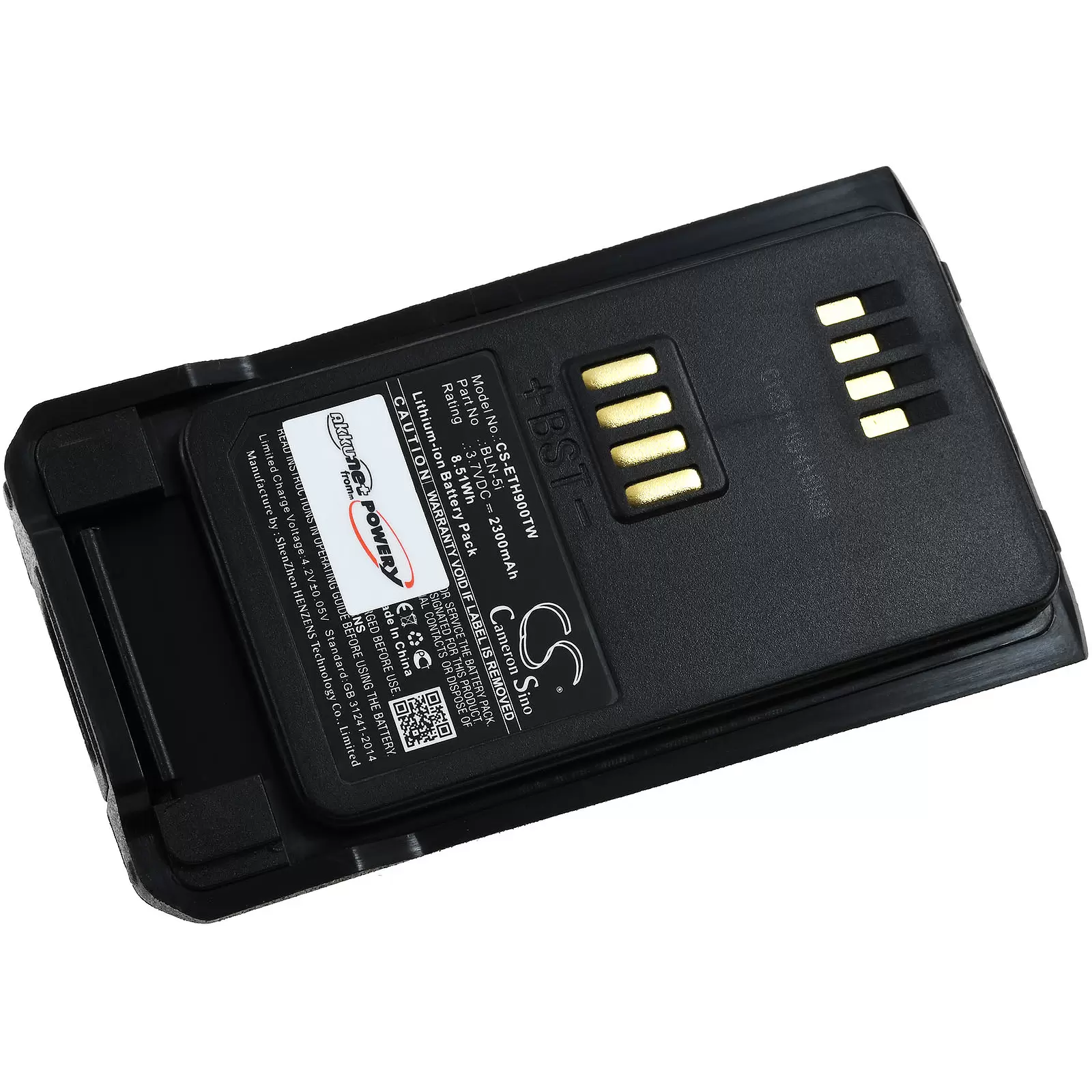 Akku für Hand-Funkgerät Airbus THR9 / Tetra Cassidian THR9 / Typ BLN-5i Akku für Hand-Funkgerät Airbus THR9 / Tetra Cassidian THR9 / Typ BLN-5i