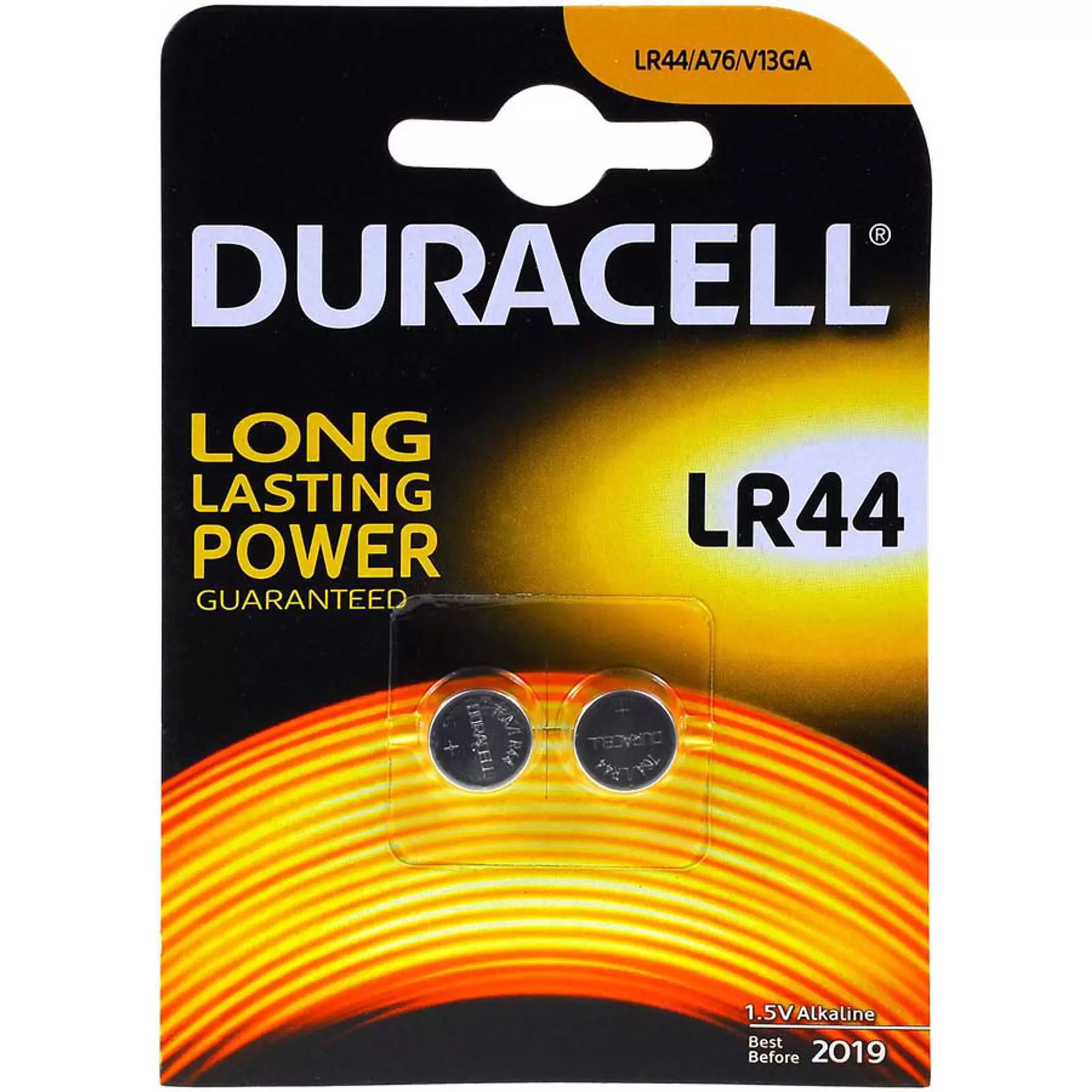 Duracell Knopfzelle LR44 LR1154 AG13 V13GA A76 V13GA 2er Blister