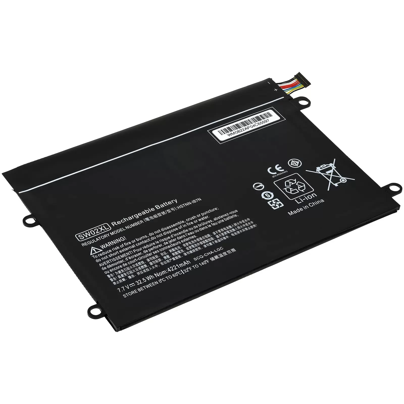 Akku passend für Laptop HP X2 10-P010NZ, x2 210 G2 (L5H41EA), Typ SW02XL