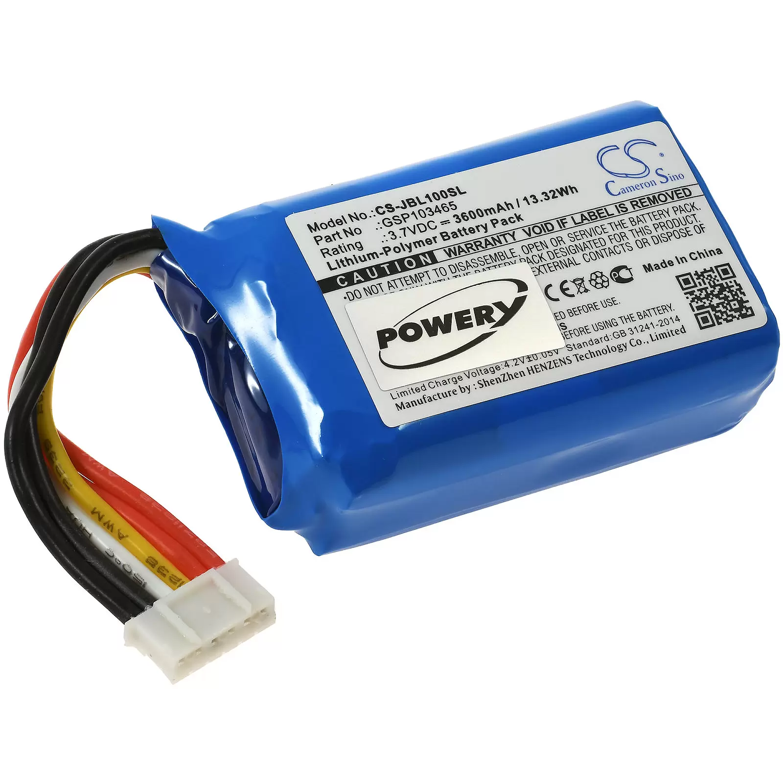 Akku passend für Lautsprecher JBL Link 10 / Typ GSP103465 Akku passend für Lautsprecher JBL Link 10 / Typ GSP103465