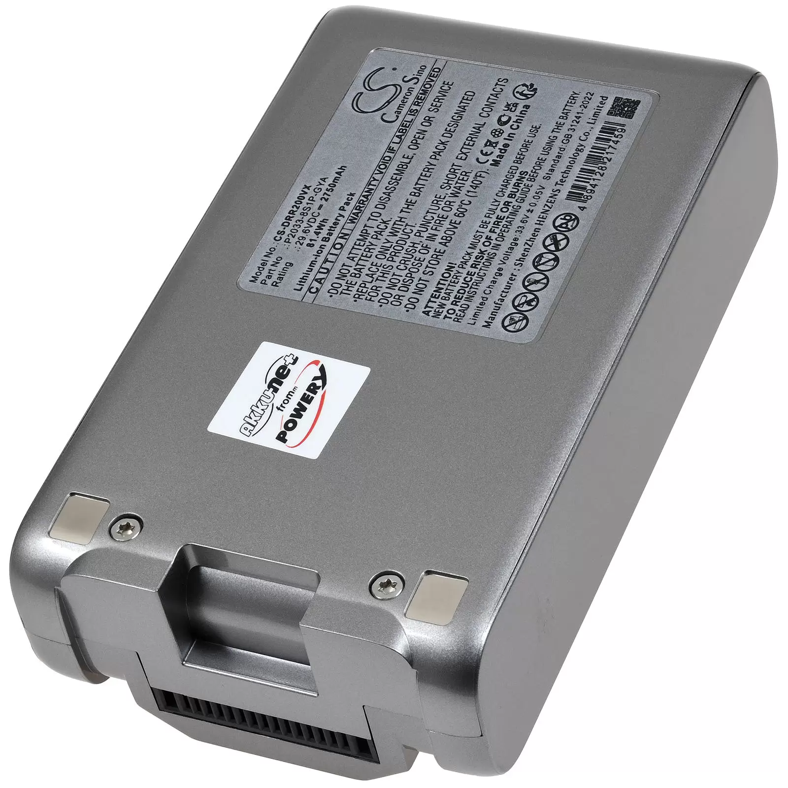 Akku passend für Staubsauger Dreame R20 Typ P2033-8S1P-GYA