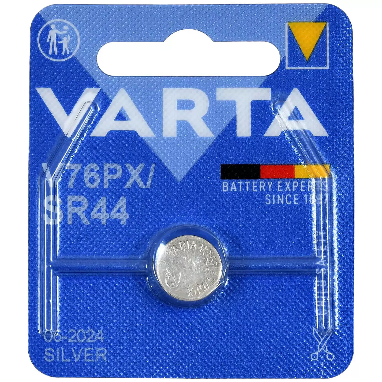 Varta Knopfzelle SR44 G13 357 V 76 PX 1er Blister Varta Knopfzelle SR44 G13 357 V 76 PX 1er Blister