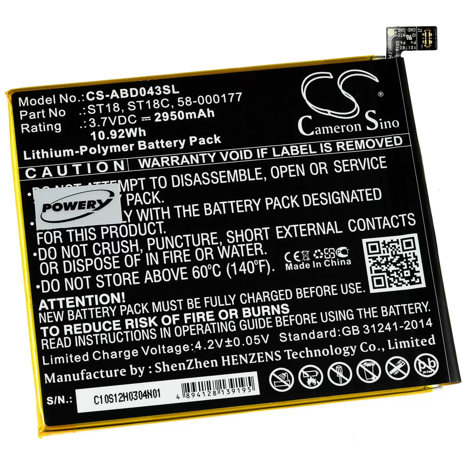 Akku für Tablet Amazon Kindle Fire 7. Generation (2017) / SR043KL / Typ ST18 Akku für Tablet Amazon Kindle Fire 7. Generation (2017) / SR043KL / Typ ST18