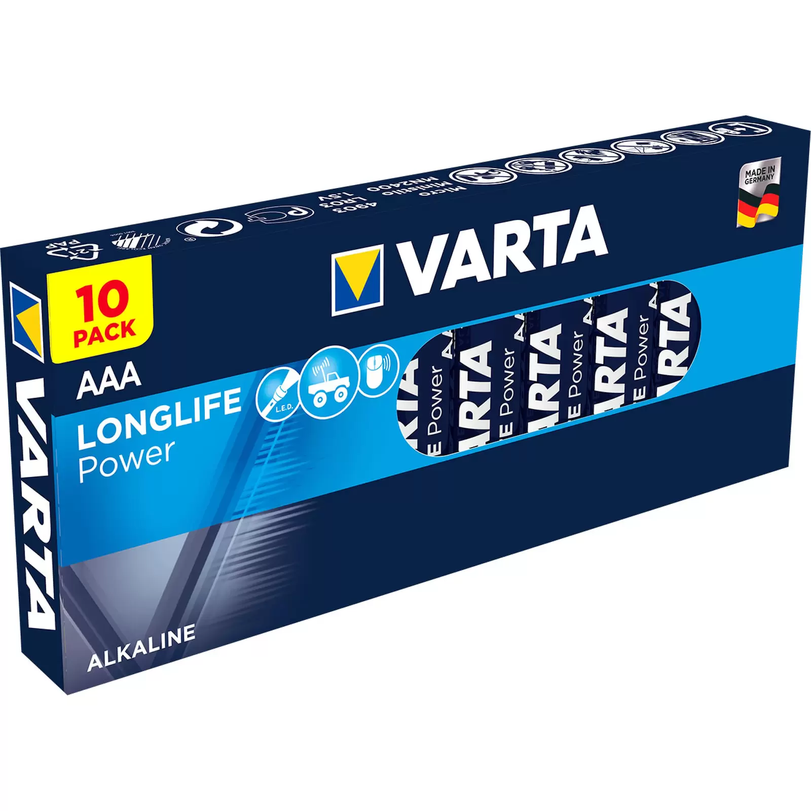 Batterie Varta 4003 Industrial Microzelle LR03 AAA 10er Packung