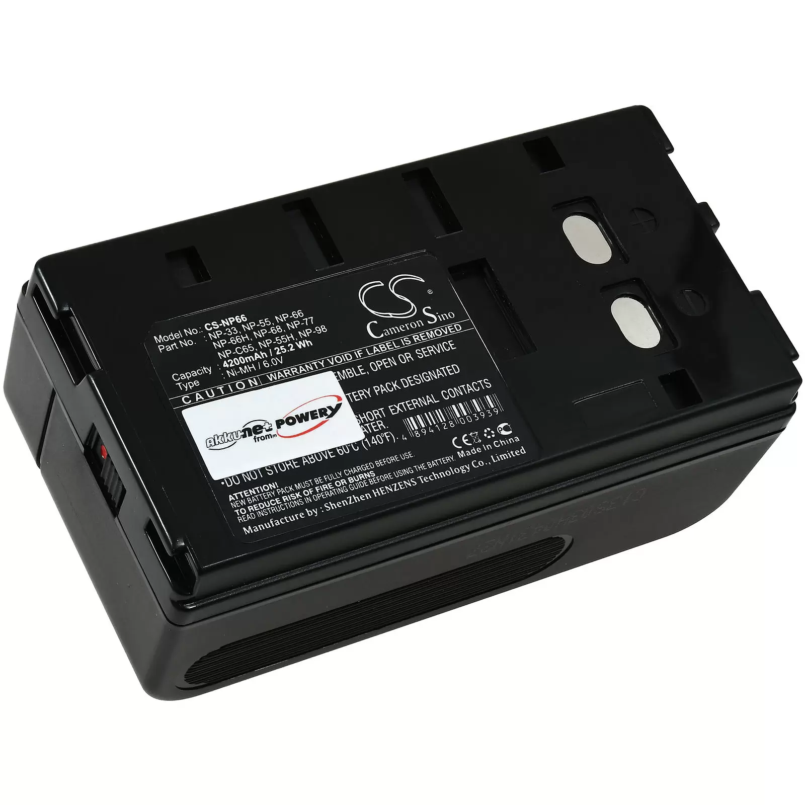 Akku für Video Sony 6V 4200mAh NiMH Akku für Video Sony 6V 4200mAh NiMH