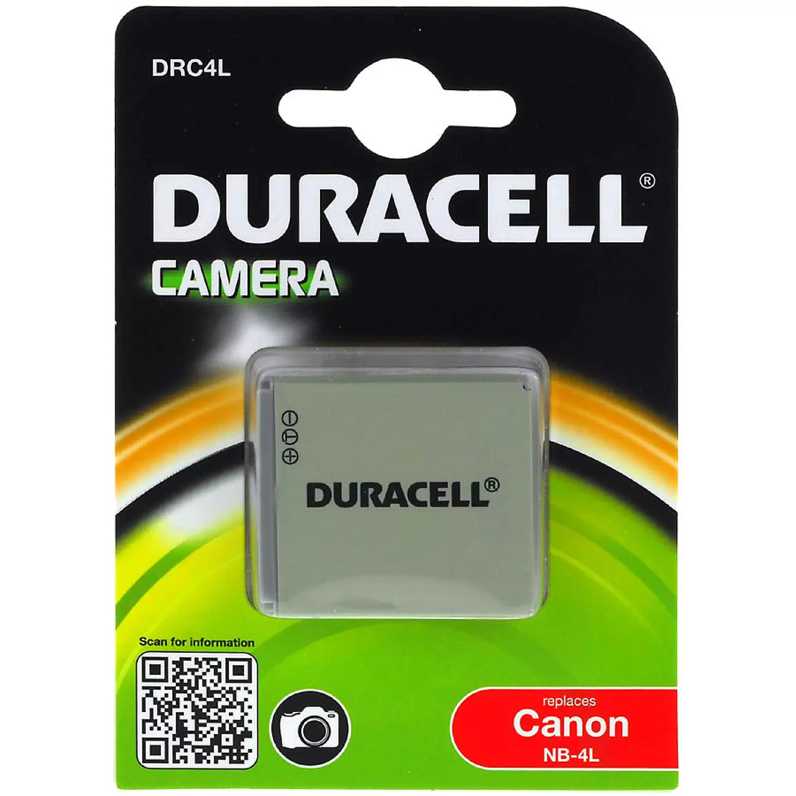 Duracell Akku DRC4L für Canon Typ NB-4L Duracell Akku DRC4L für Canon Typ NB-4L