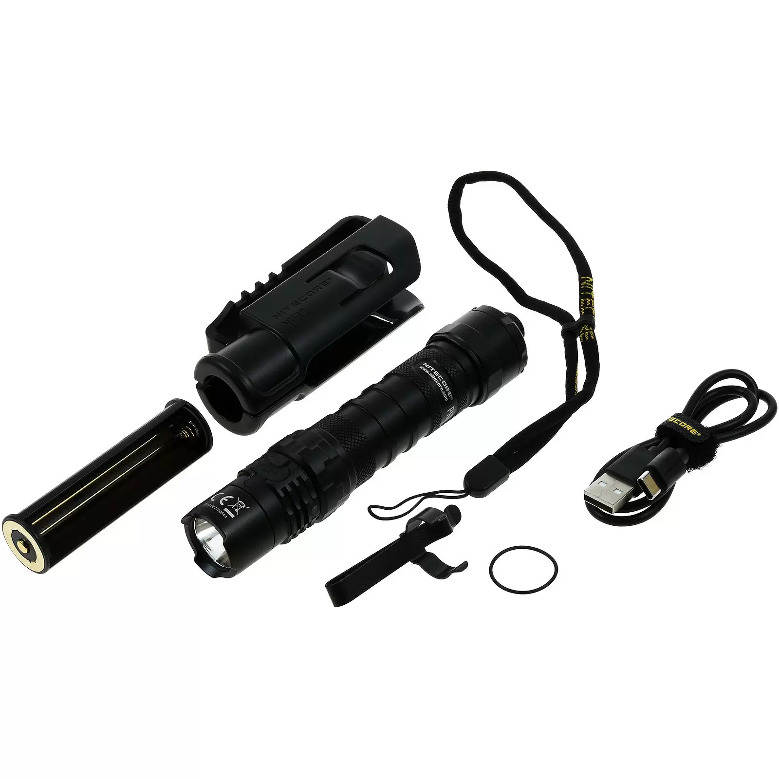 Nitecore P10I taktische LED-Taschenlampe, bis zu 1800 Lumen, inkl. USB-C Ladekabel
