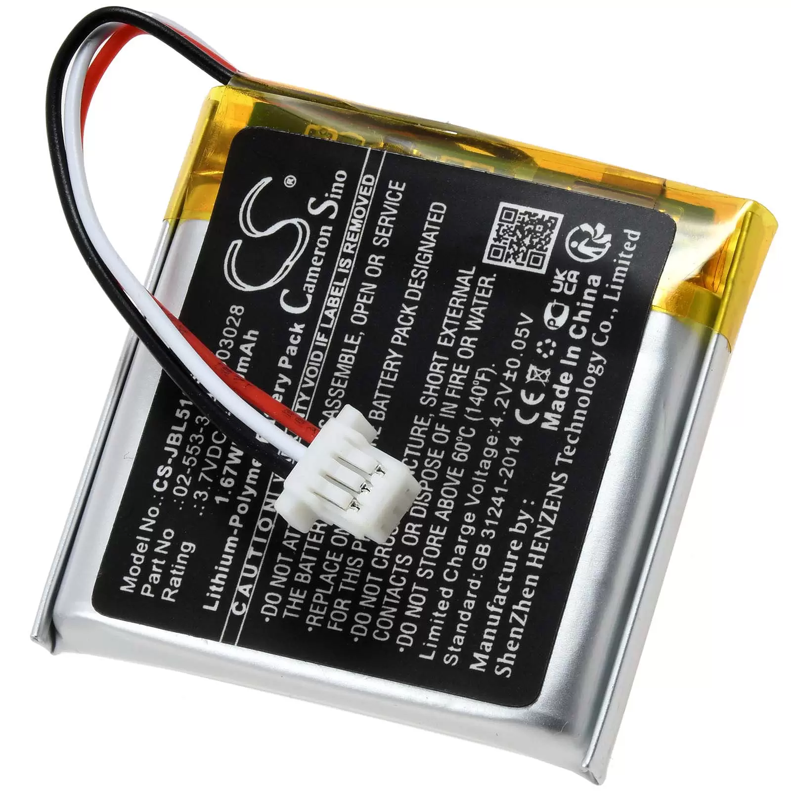 Akku passend für Kopfhörer JBL Tune 510BT, Typ 02-553-3494 Akku passend für Kopfhörer JBL Tune 510BT, Typ 02-553-3494