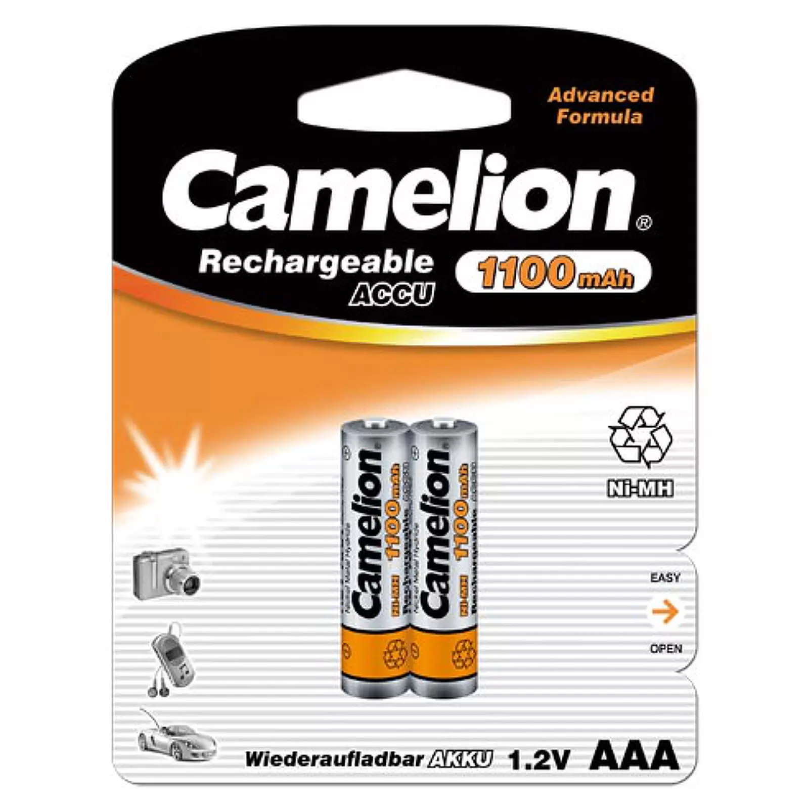 Camelion HR03 Micro AAA 1100mAh 2er Blister Camelion HR03 Micro AAA 1100mAh 2er Blister