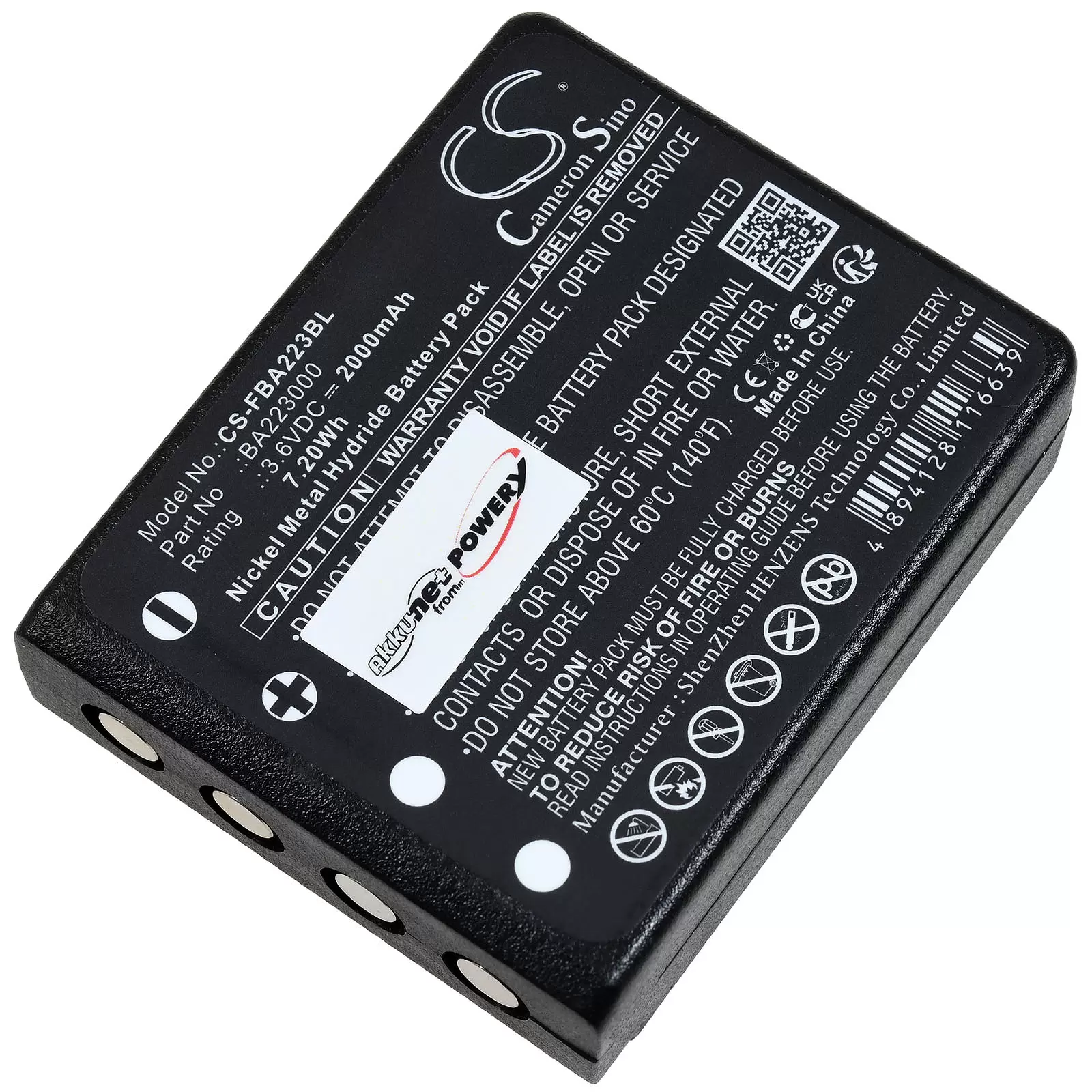 Akku passend für HBC Spectrum 1 Spectrum 2 Kransteuerung Typ BA223030 3,6V Version