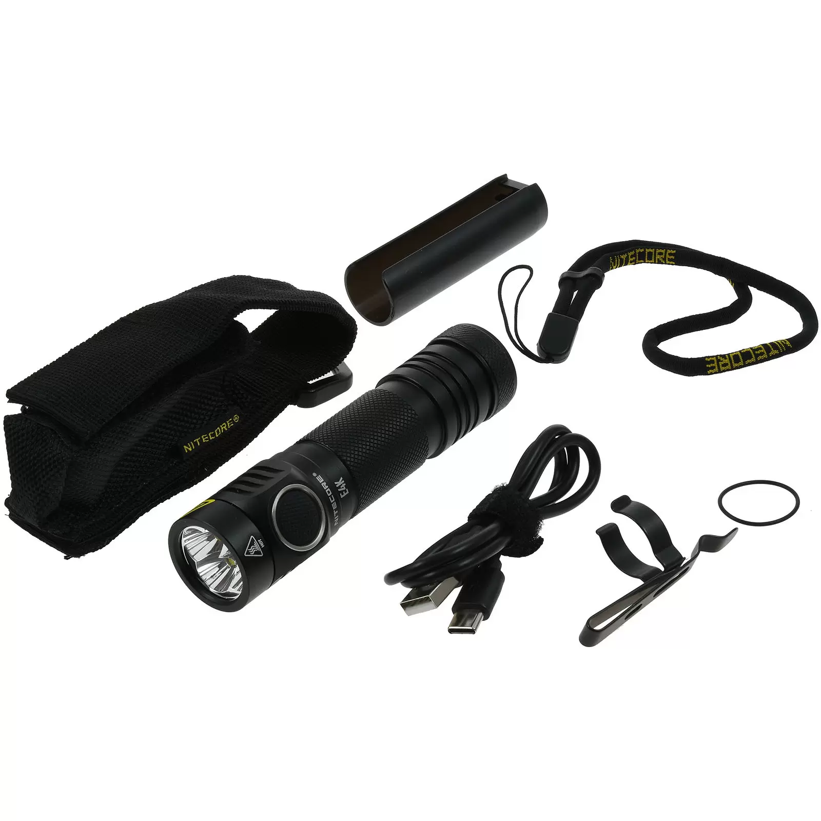 Nitecore E4K Tactical EDC-Lampe, Taschenlampe 4400 Lumen