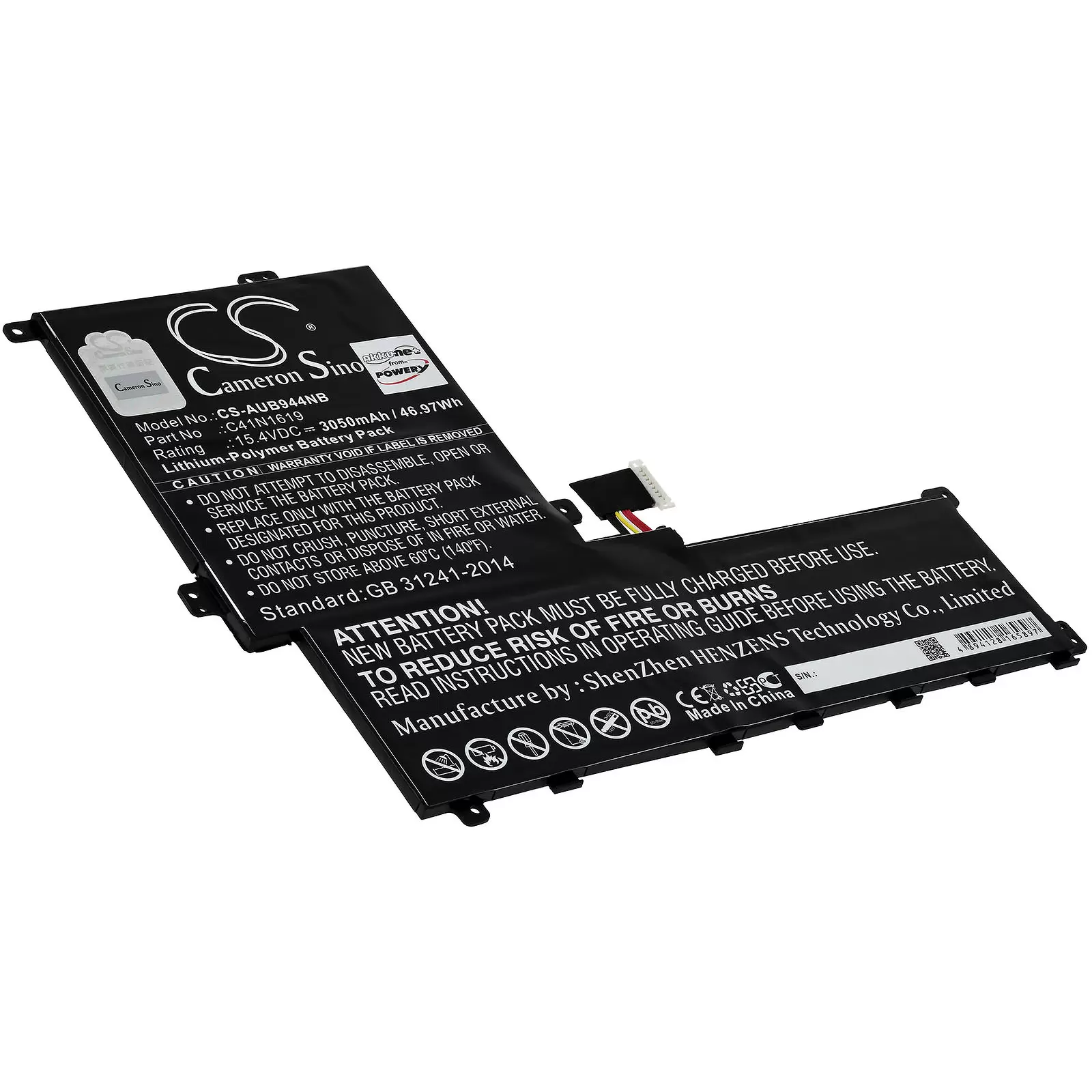 Akku passend für Laptop Asus B9440UA-XS51, B9440UA-GV9103T, Typ C41N1619 u.a.