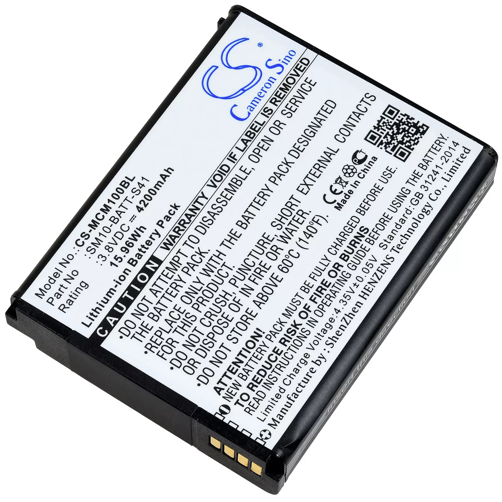 Akku passend für M3 Mobile SM10 SM10LTE Barcode-Scanner Typ SM10-BATT-S41