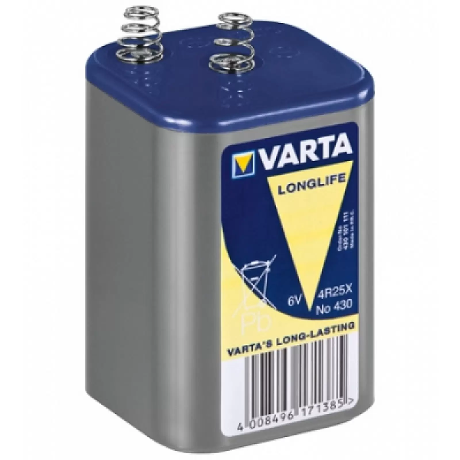 Laternenbatterie Varta Type 0430 4R25 6V-Block Laternenbatterie Varta Type 0430 4R25 6V-Block