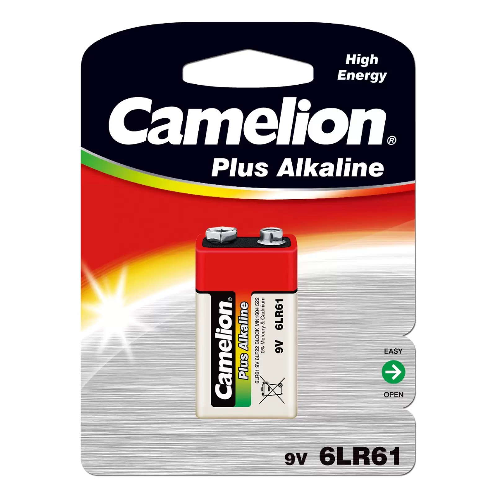 Batterie Camelion 6LR61 9-V-Block 1er Blister Batterie Camelion 6LR61 9-V-Block 1er Blister