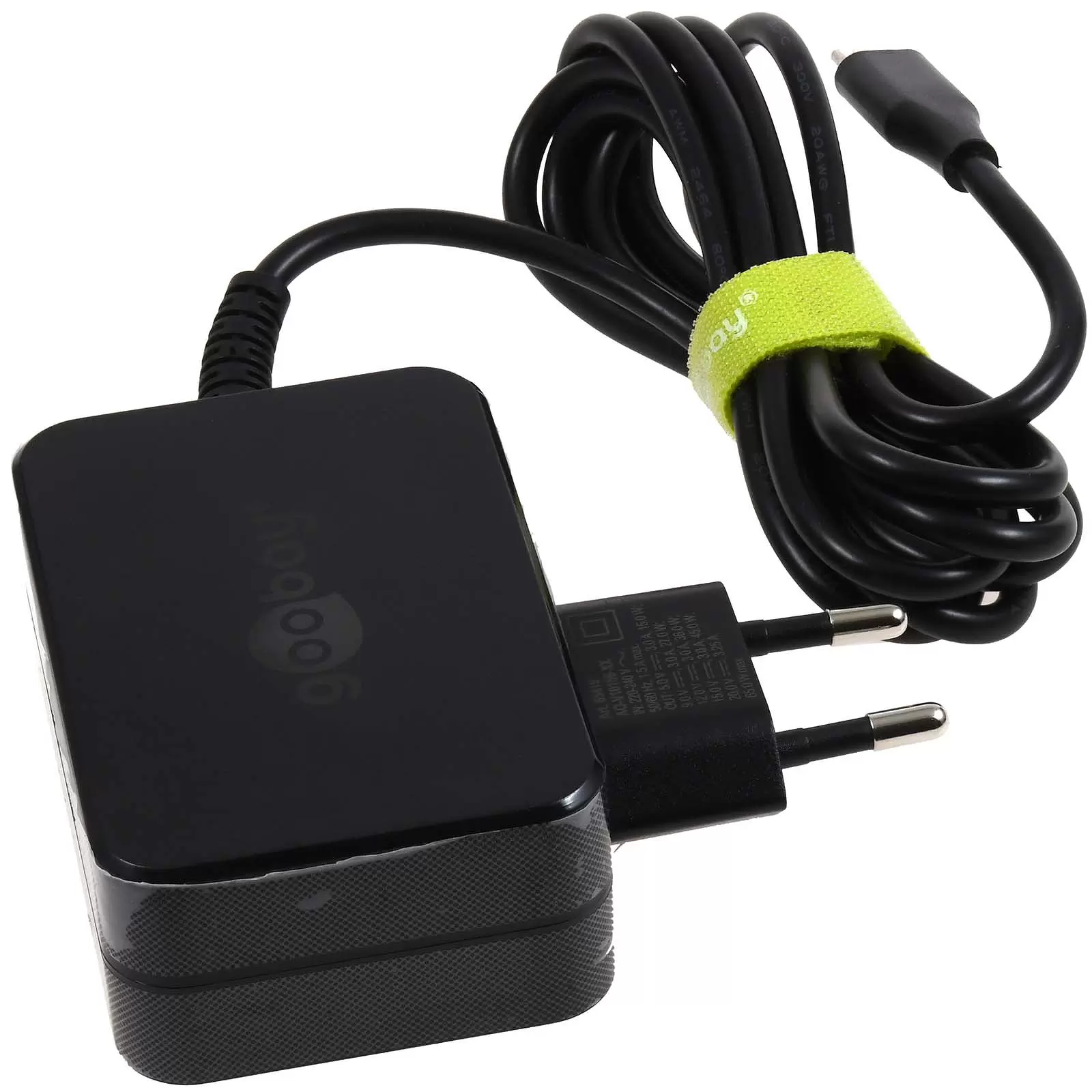 goobay USB-C-Ladegerät für Laptops 65 W schwarz