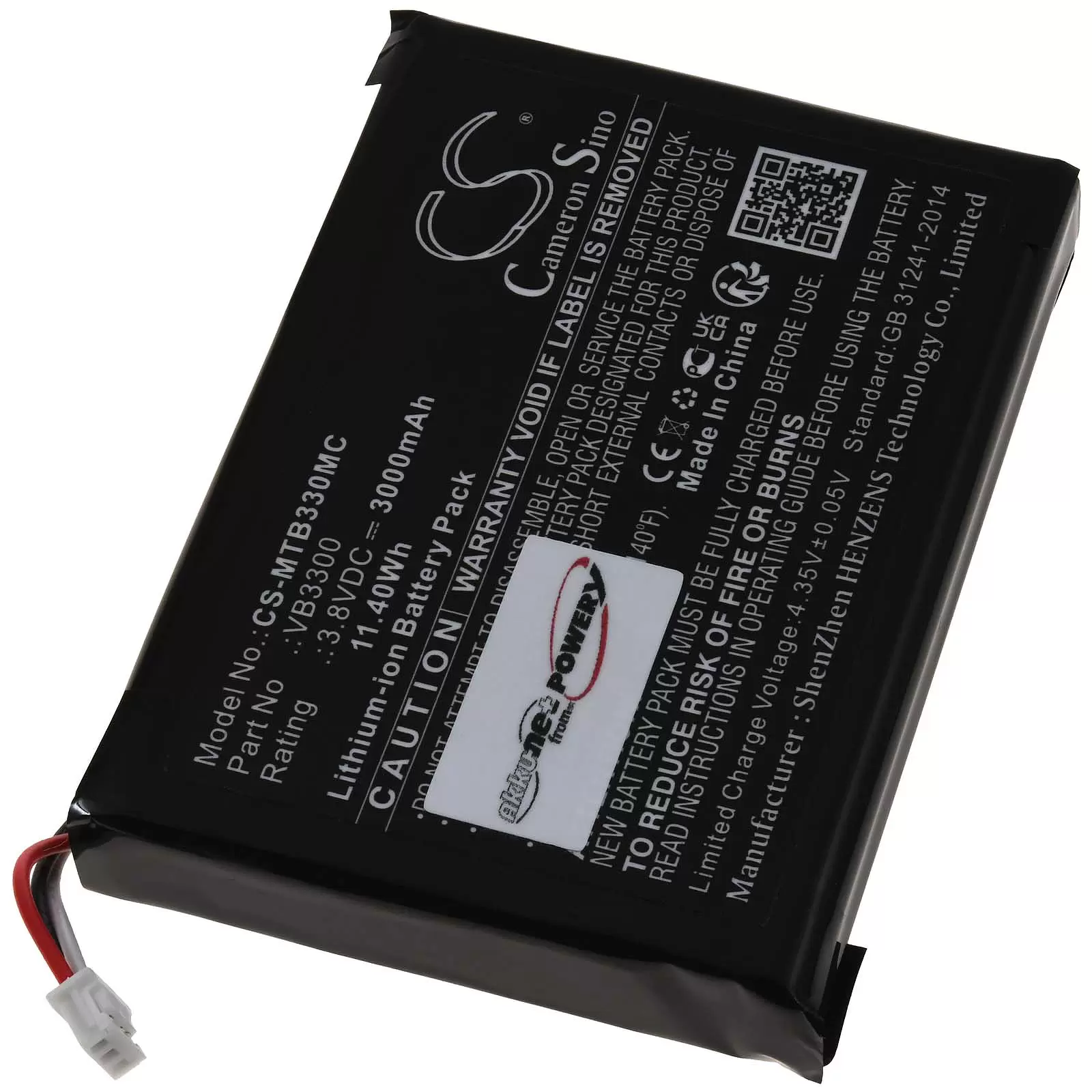 Akku passend für Body-Cam Motorola VB400 Typ VB3300 Akku passend für Body-Cam Motorola VB400 Typ VB3300