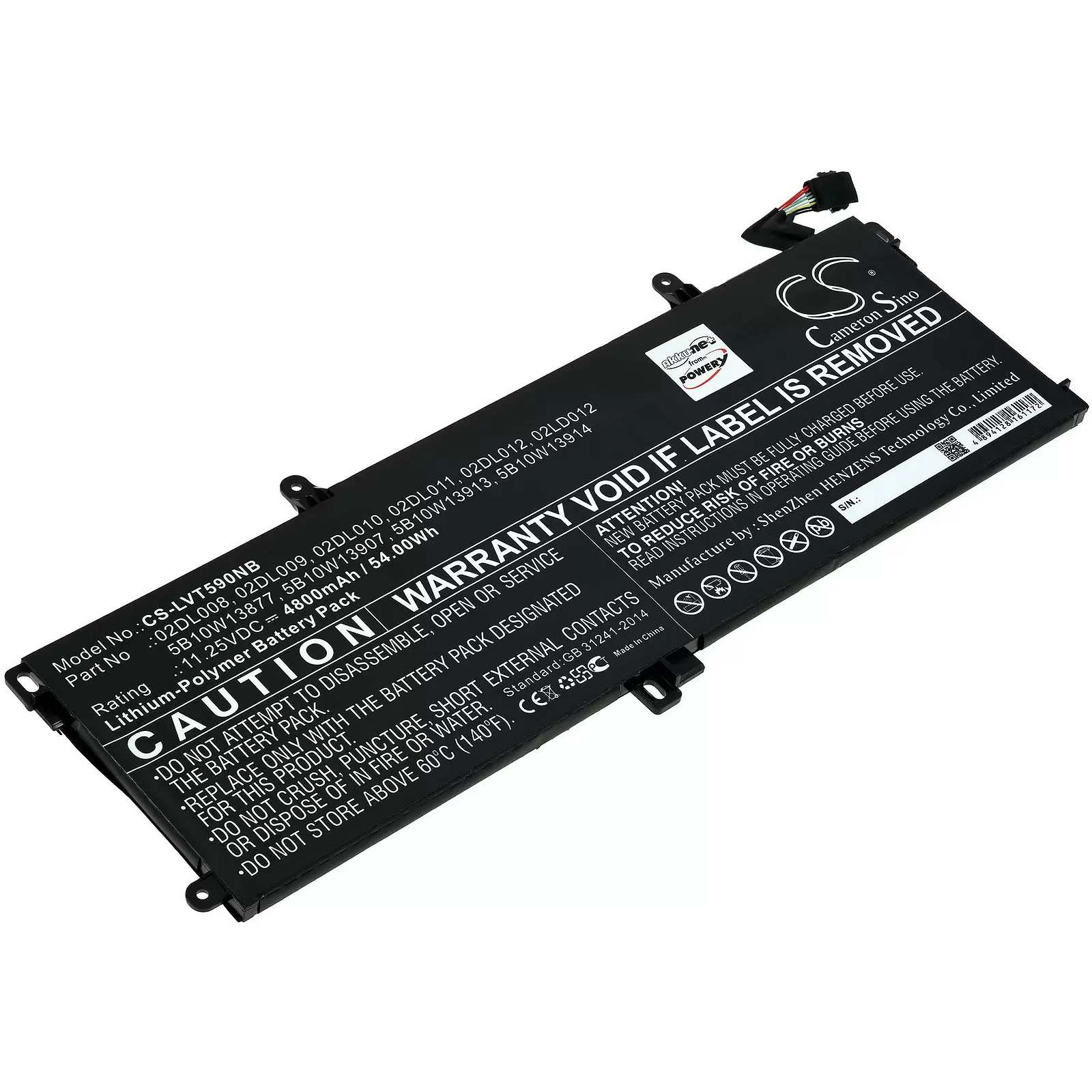 Akku passend für Laptop Lenovo ThinkPad T15 Gen 1, T590-204n4002vge, Typ SB10K97646 u.a.