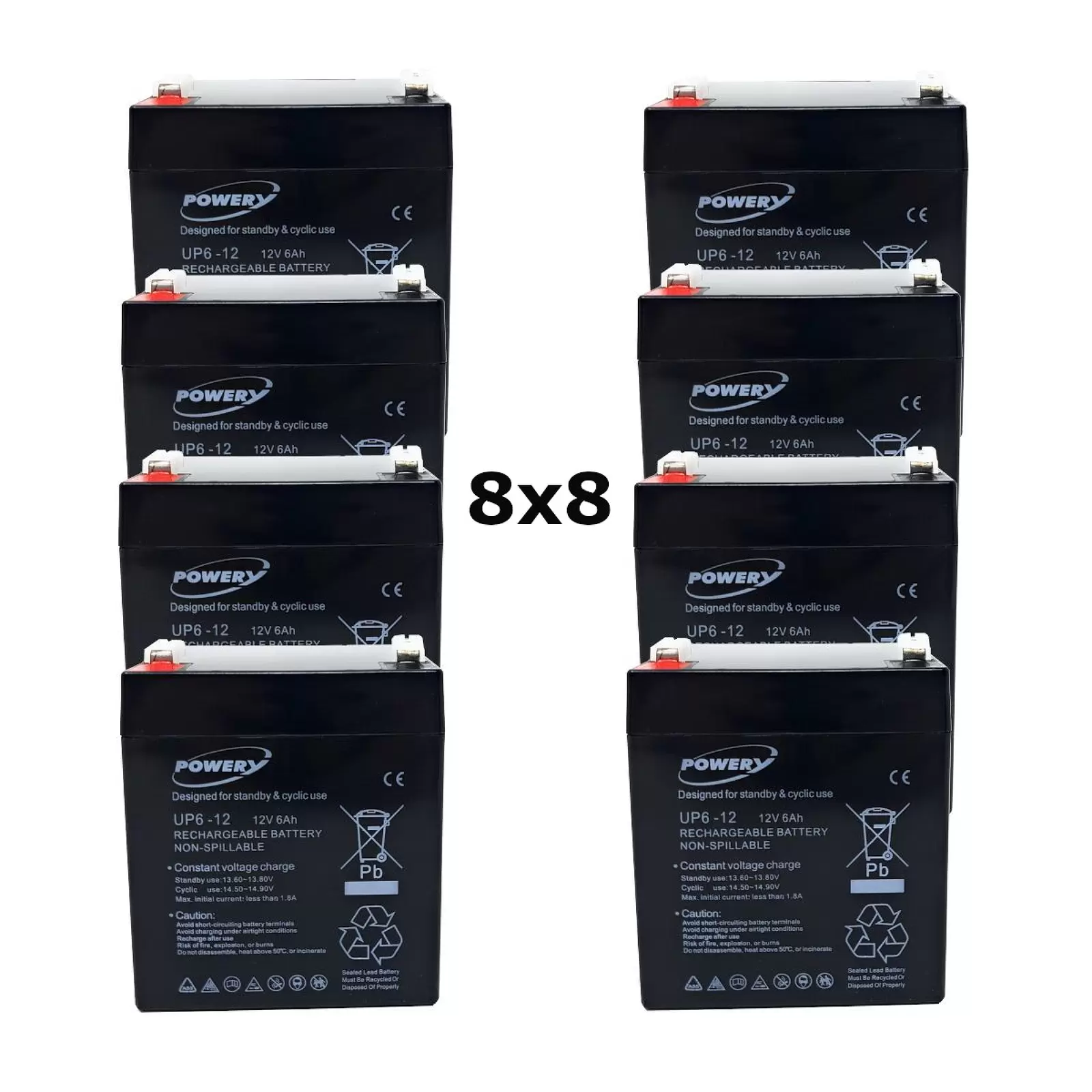 Powery Blei-Gel Akku 12V 6Ah für APC Smart-UPS RT 15K RM Powery Blei-Gel Akku 12V 6Ah für APC Smart-UPS RT 15K RM