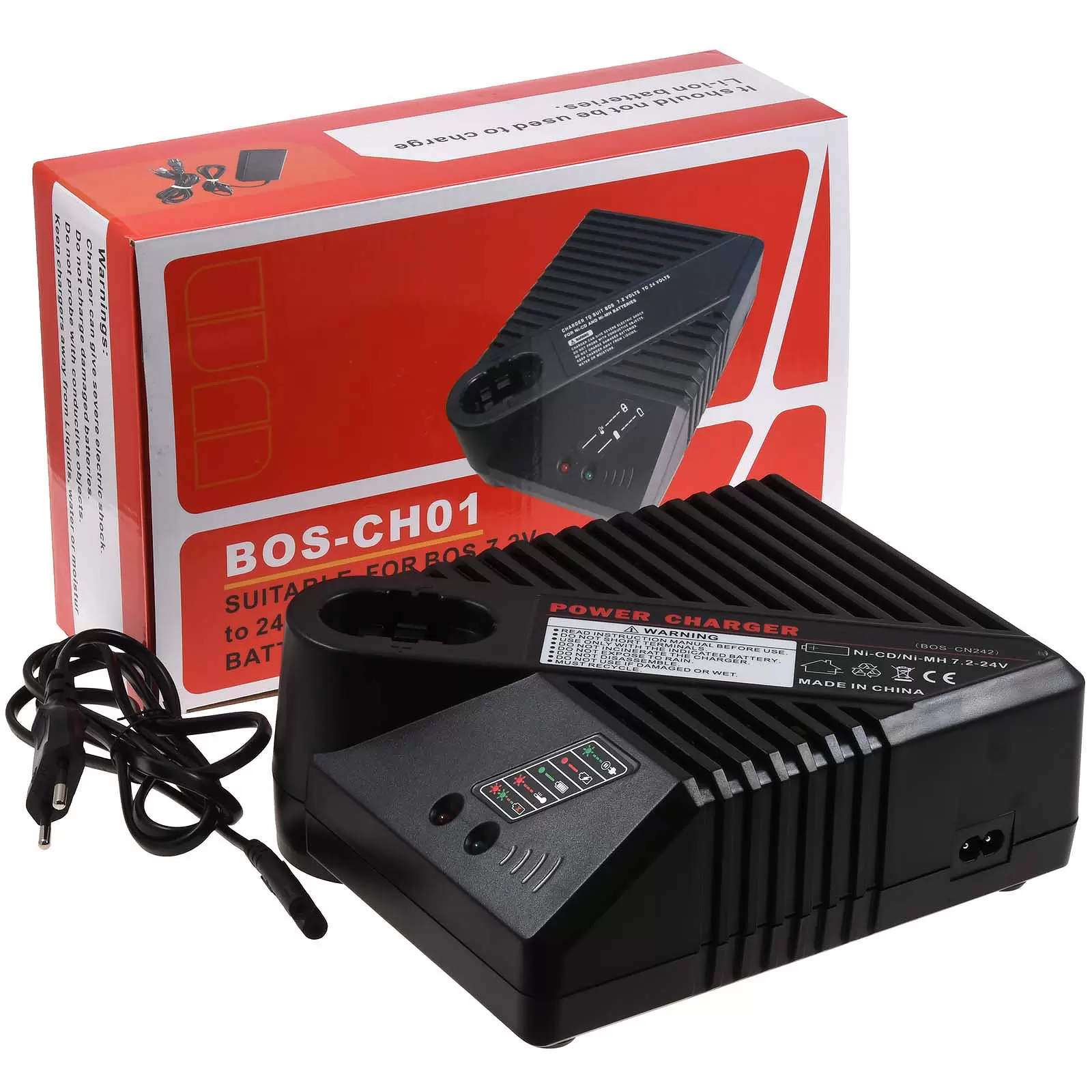 Ladegerät kompatibel mit Bosch Typ AL2425DV 7,2V-24V/ NiCd-NiMH Ladegerät kompatibel mit Bosch Typ AL2425DV 7,2V-24V/ NiCd-NiMH