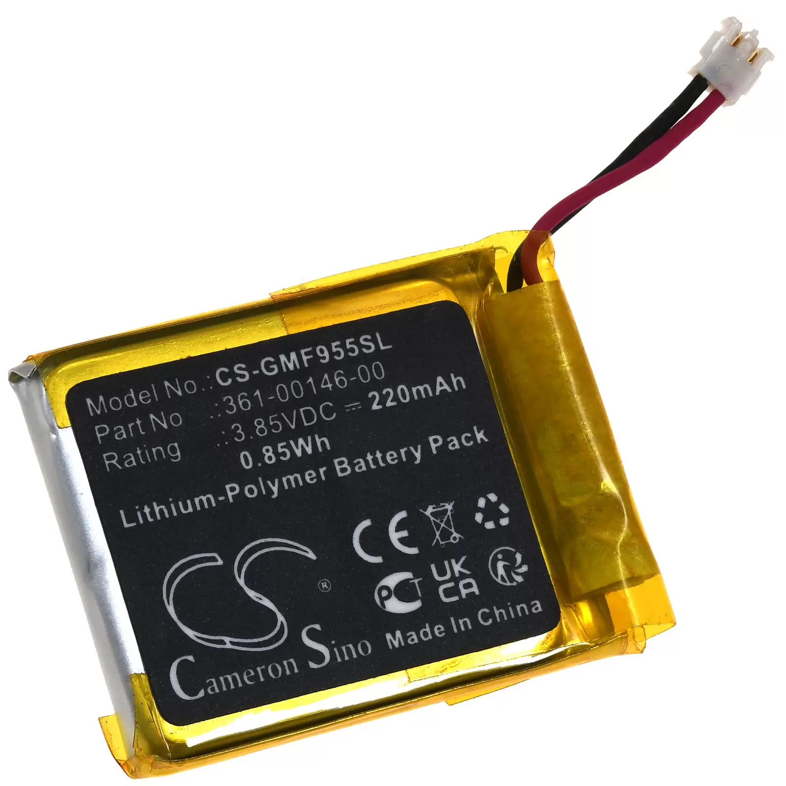 Akku passend für Garmin Forerunner 955 Solar Smartwatch GPS-Uhr Typ 361-00146-00