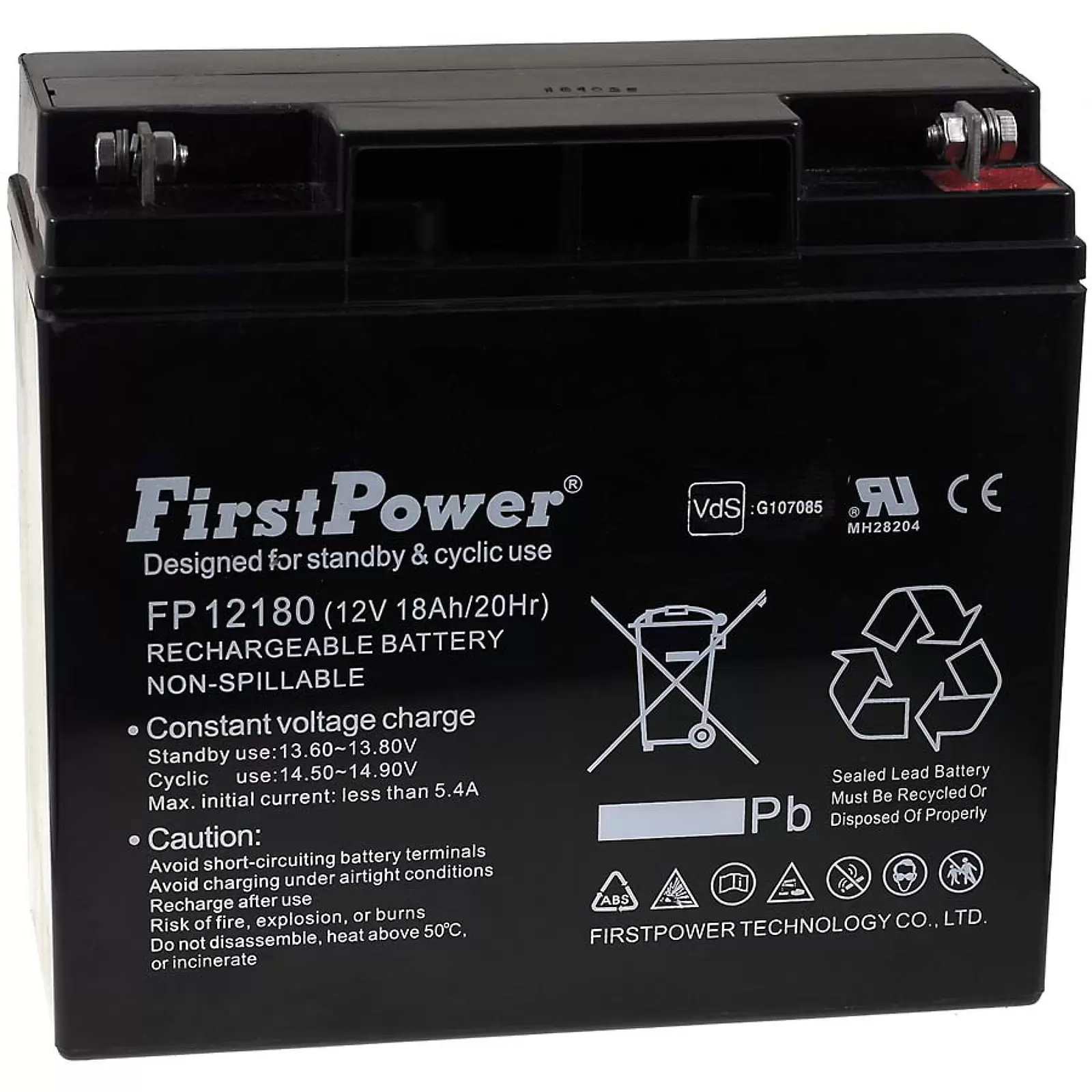FirstPower Blei-Gel Akku für USV APC Smart-UPS XL 3000 12V 18Ah VdS