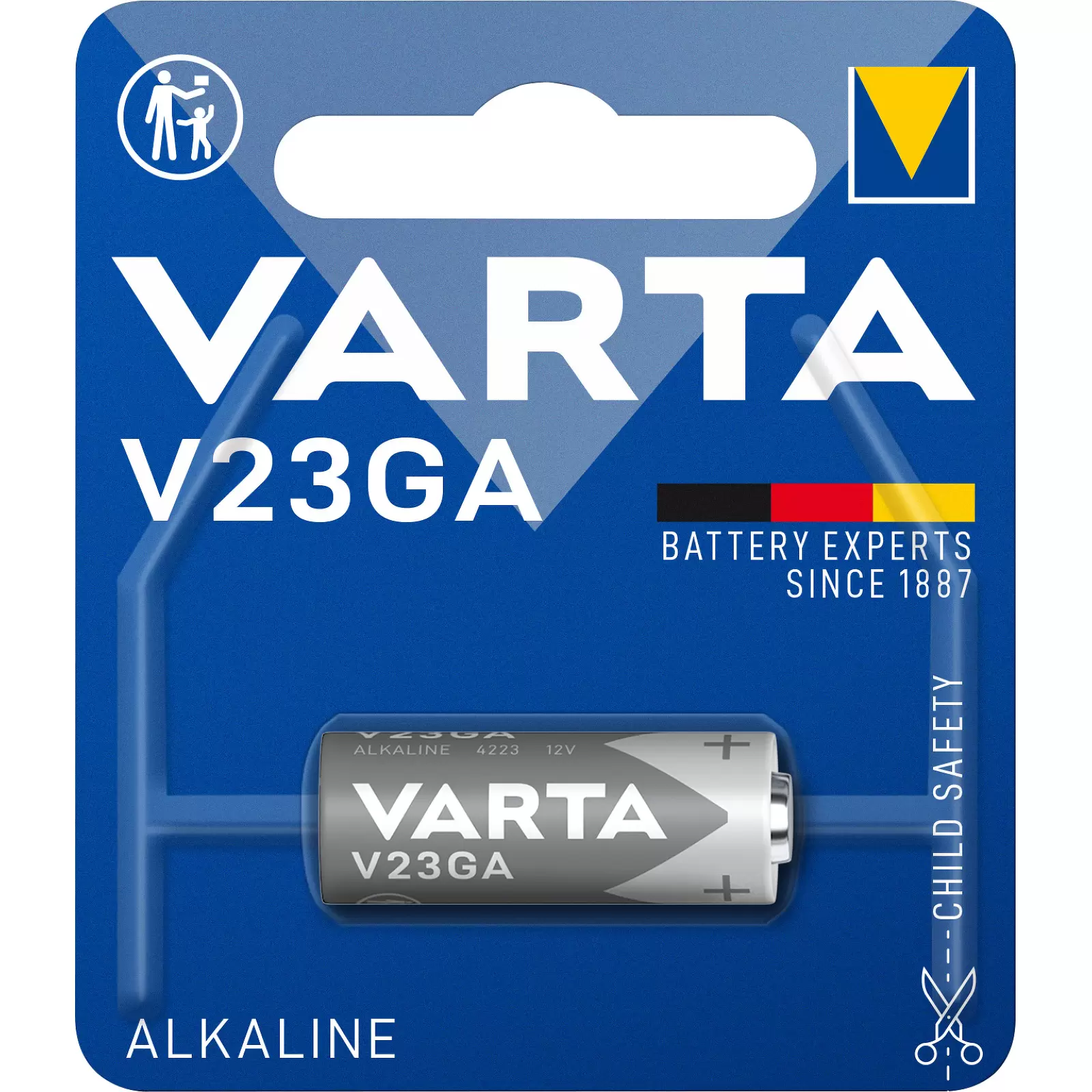 Varta Batterie Alkaline V23A V23GA 23AE 12V 1er Blister Varta Batterie Alkaline V23A V23GA 23AE 12V 1er Blister