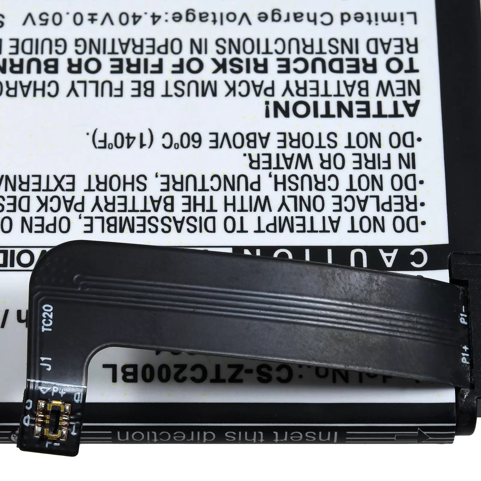 Akku passend für Zebra TC20 TC25 TC200J Barcode-Scanner Typ BT-000334-1 Akku passend für Zebra TC20 TC25 TC200J Barcode-Scanner Typ BT-000334-1