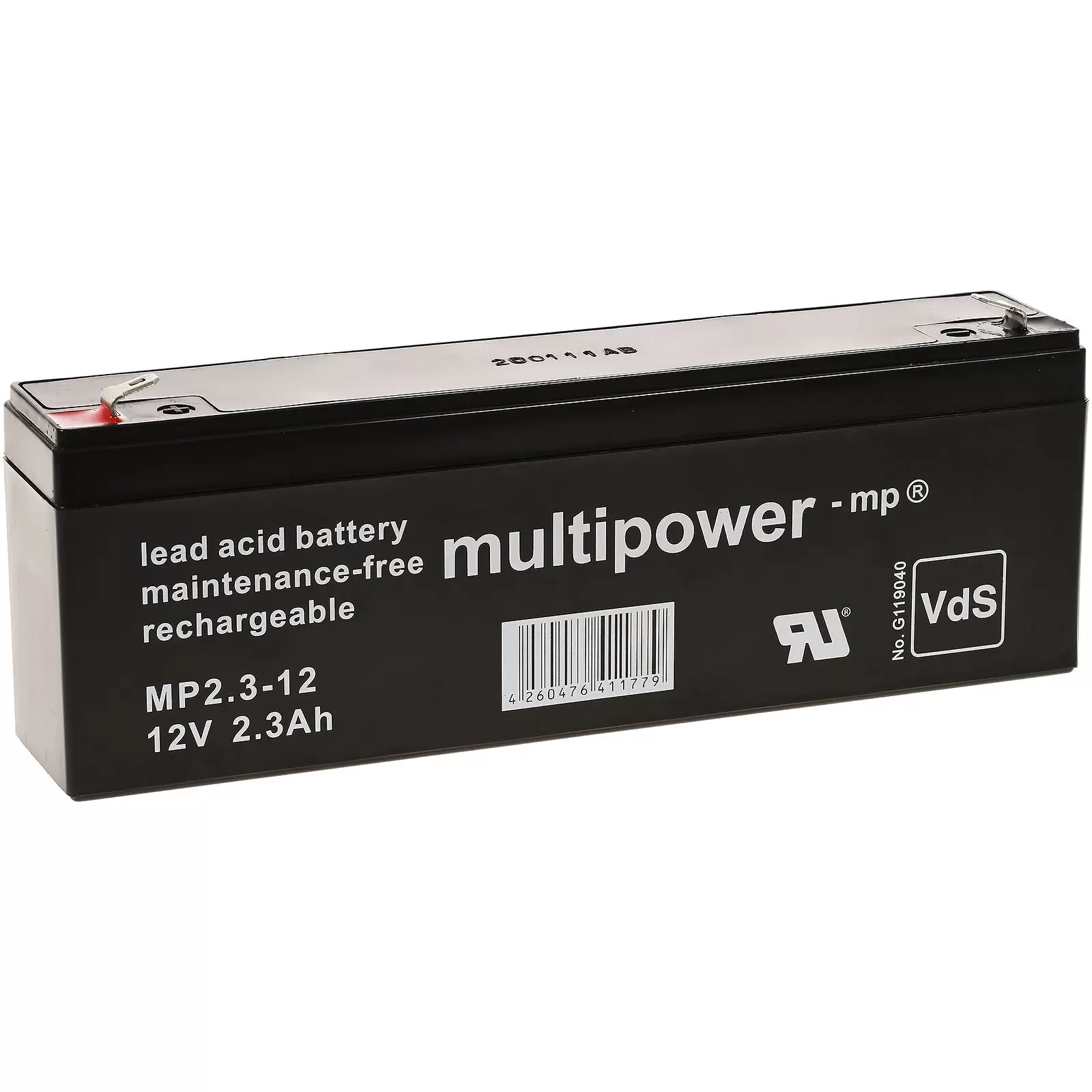 Powery Bleiakku (multipower) MP2,3-12 ersetzt MP2,2-12 Vds