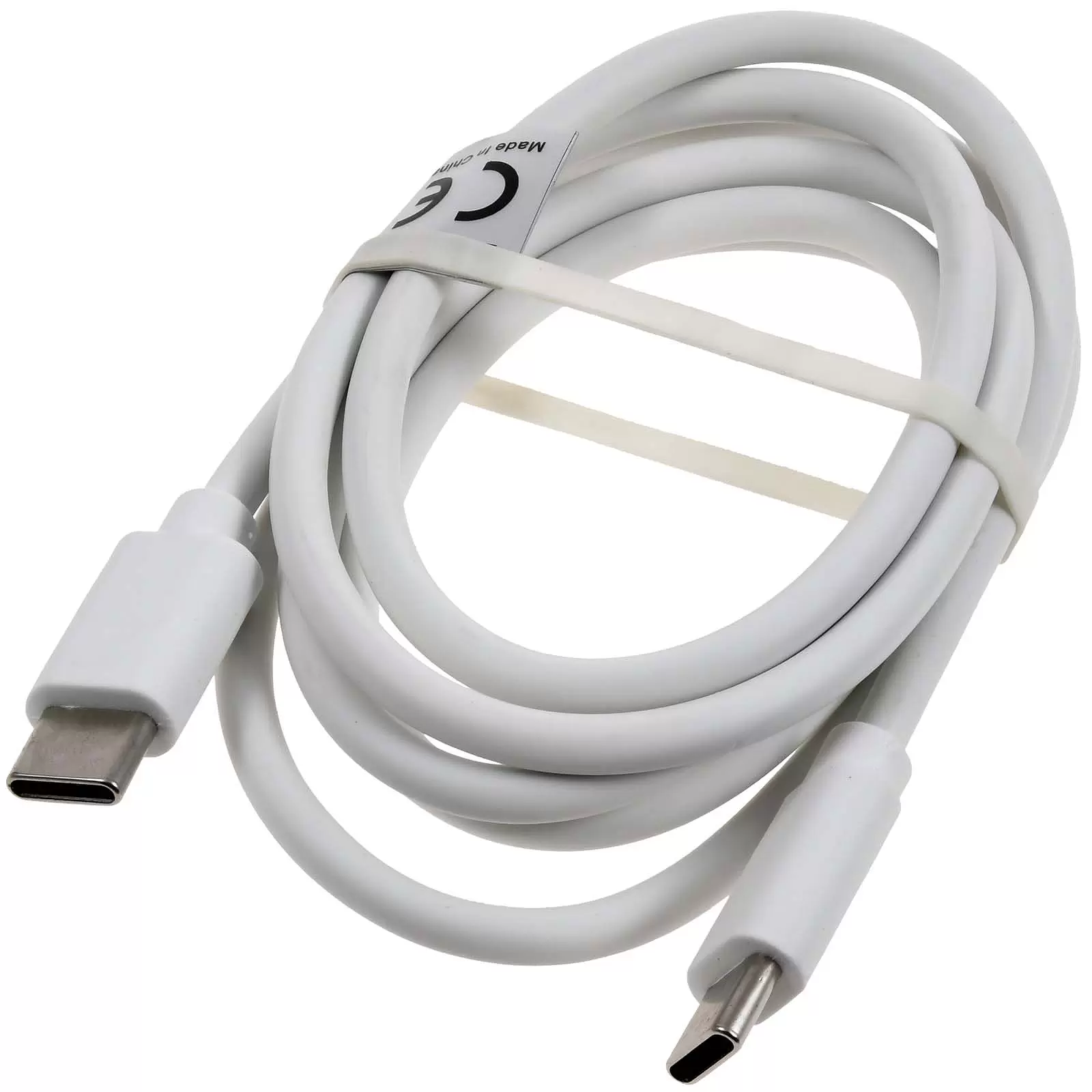 Daten-Ladekabel USBC-C auf USB-C 65W 1m Weiß