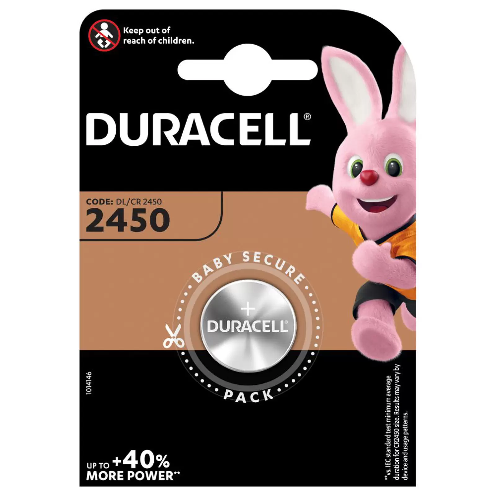 Lithium Knopfzelle Duracell DL2450/ CR2450 1er Blister