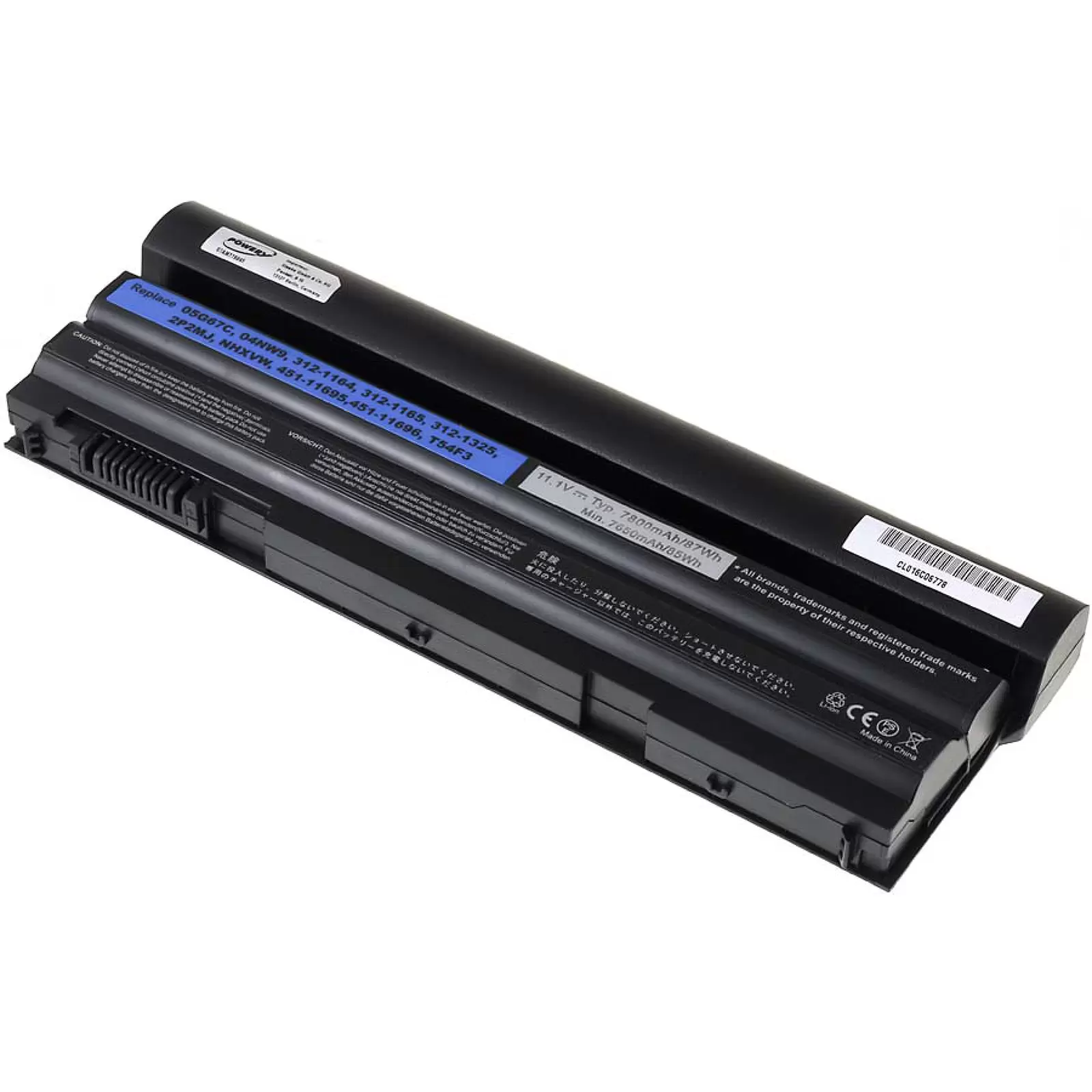 Akku für Dell Latitude E6420/ Typ T54FJ 7800mAh