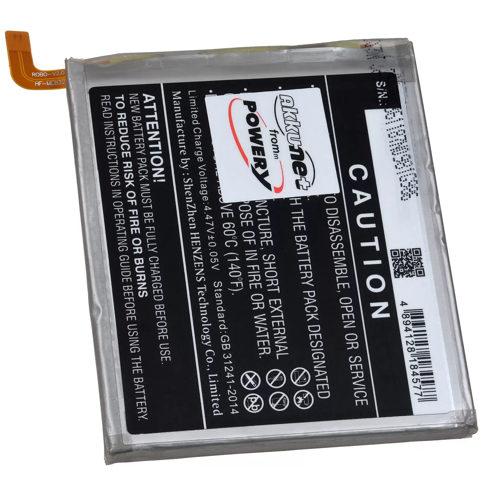Akku passend für Samsung Galaxy S23 ULTRA 5G SM-S918B Smartphone Typ EB-BS918ABY Akku passend für Samsung Galaxy S23 ULTRA 5G SM-S918B Smartphone Typ EB-BS918ABY