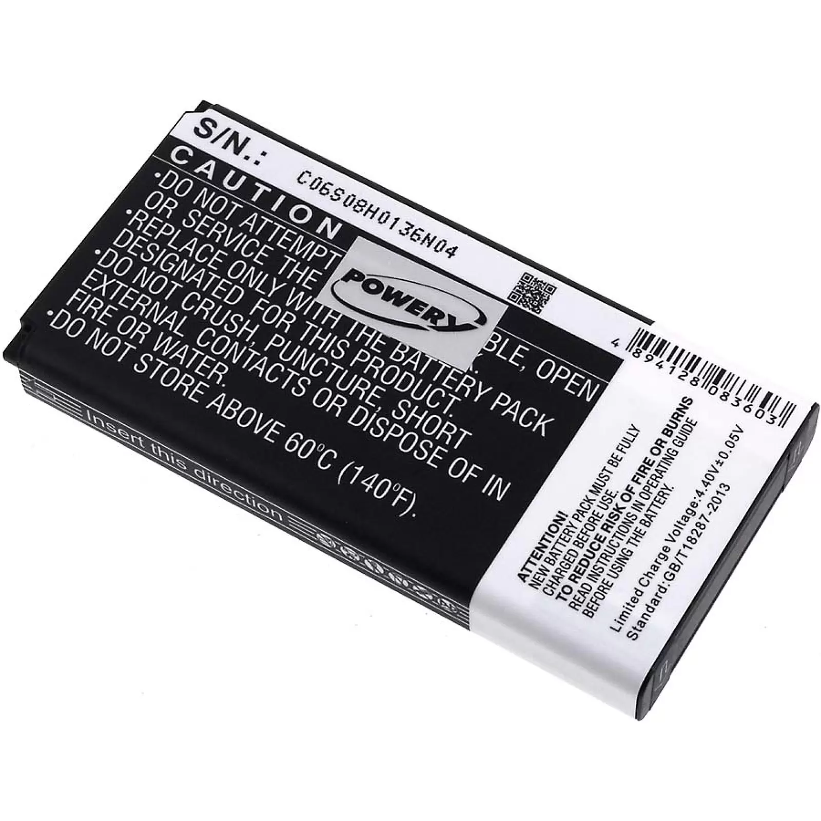 Akku für Samsung Galaxy S5/ Typ EB-B900BC Schwarz 5600mAh