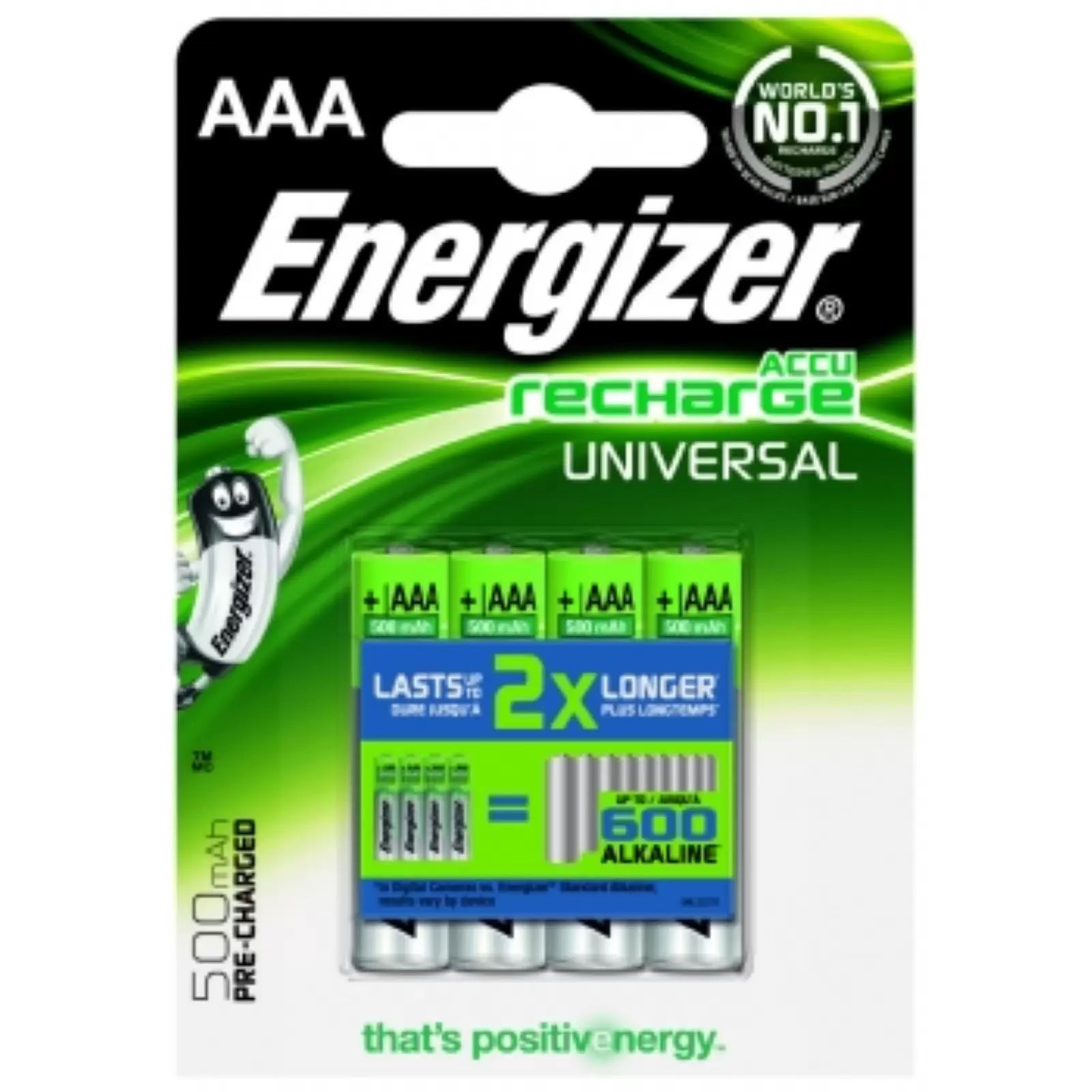 Energizer Universal Micro AAA Akku / HR03 Ready to Use 4er Blister