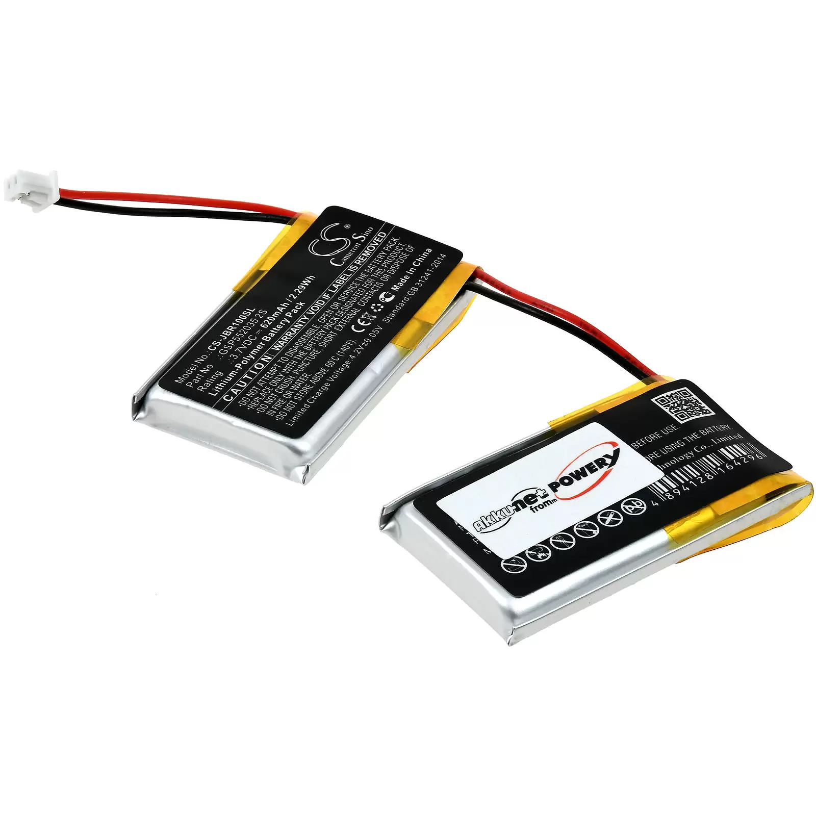 Akku passend für Lautsprecher JBL ROCK, Typ GSP552035 2S Akku passend für Lautsprecher JBL ROCK, Typ GSP552035 2S