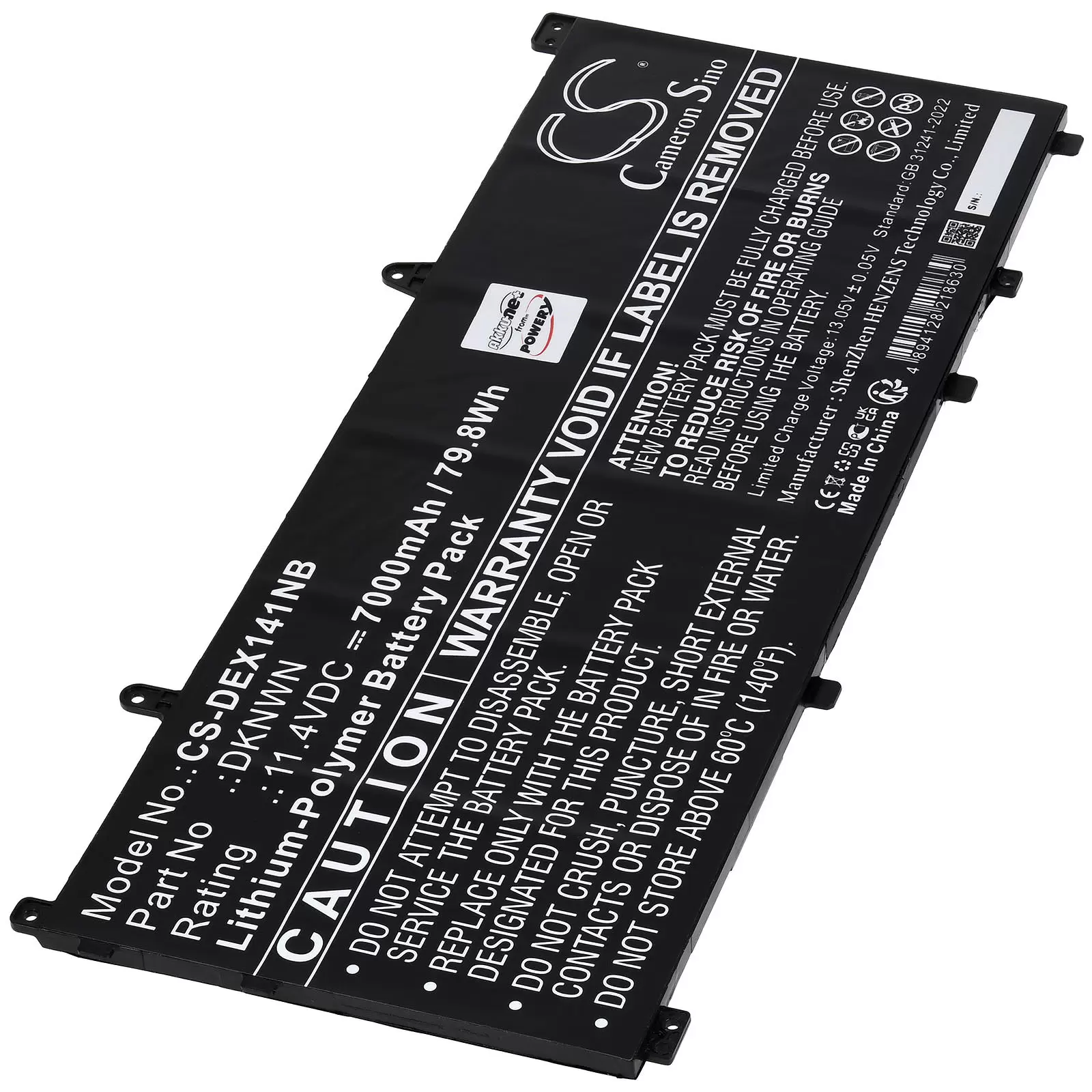 Akku passend für Laptop Dell Alienware X14 R1 X14 R2 Typ DKNWN