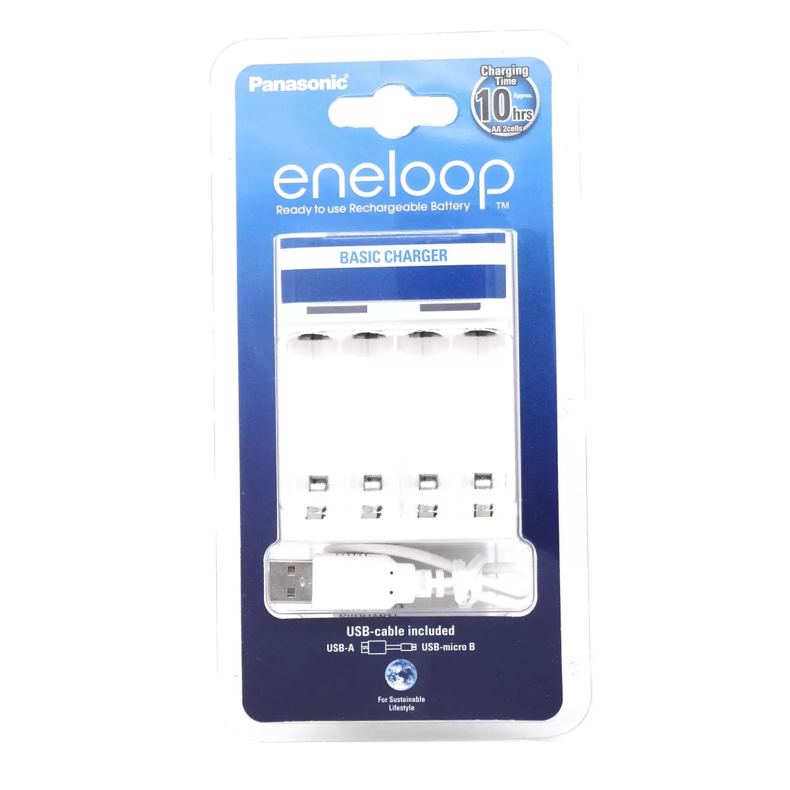 Ladegerät Panasonic eneloop BQ-CC61 inkl. Micro-USB Kabel Ladegerät Panasonic eneloop BQ-CC61 inkl. Micro-USB Kabel