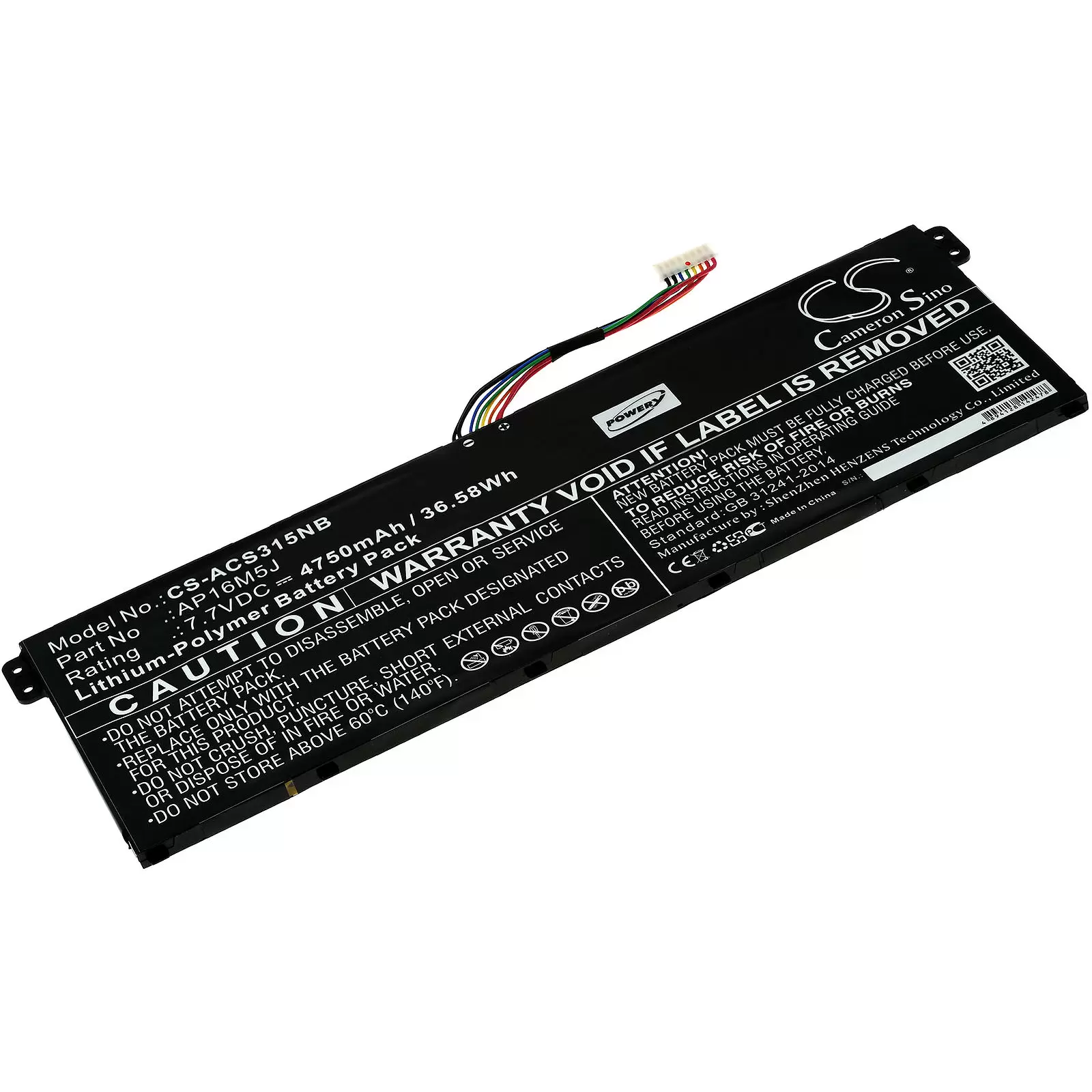 Akku passend für Laptop Acer Aspire 3 A315-21 / Aspire 3 A315-51 / Typ AP16M5J u.a.