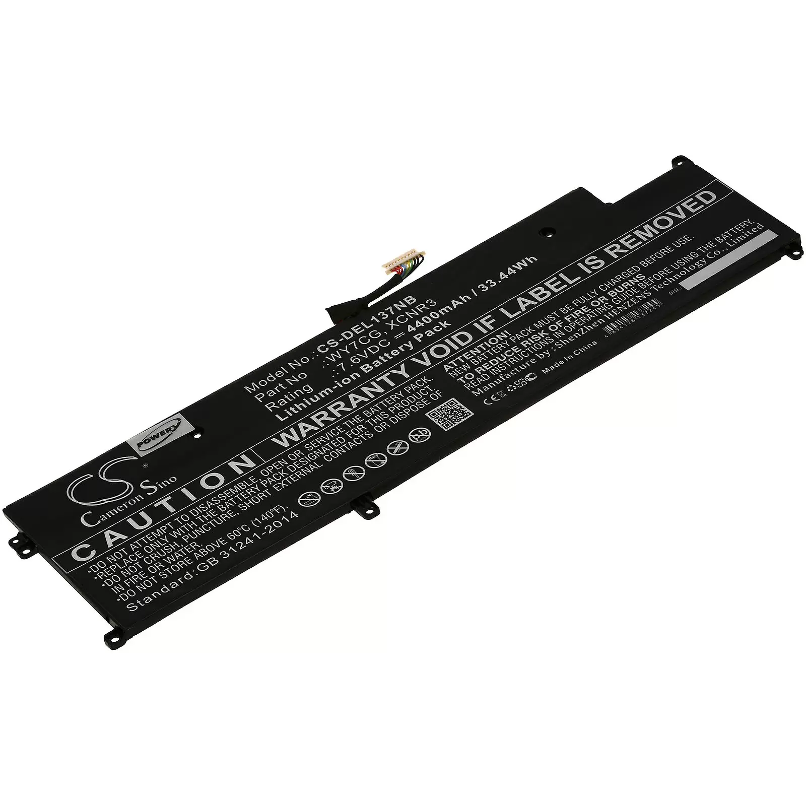 Akku für Laptop Dell Latitude 13 7370 / Typ WY7CG / XCNR3 Akku für Laptop Dell Latitude 13 7370 / Typ WY7CG / XCNR3