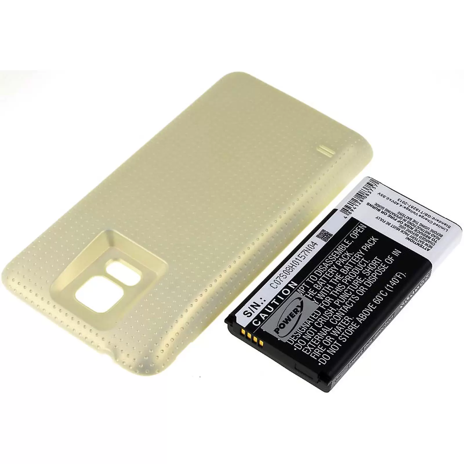 Akku für Samsung Galaxy S5/ Typ EB-B900BC Gold 5600mAh