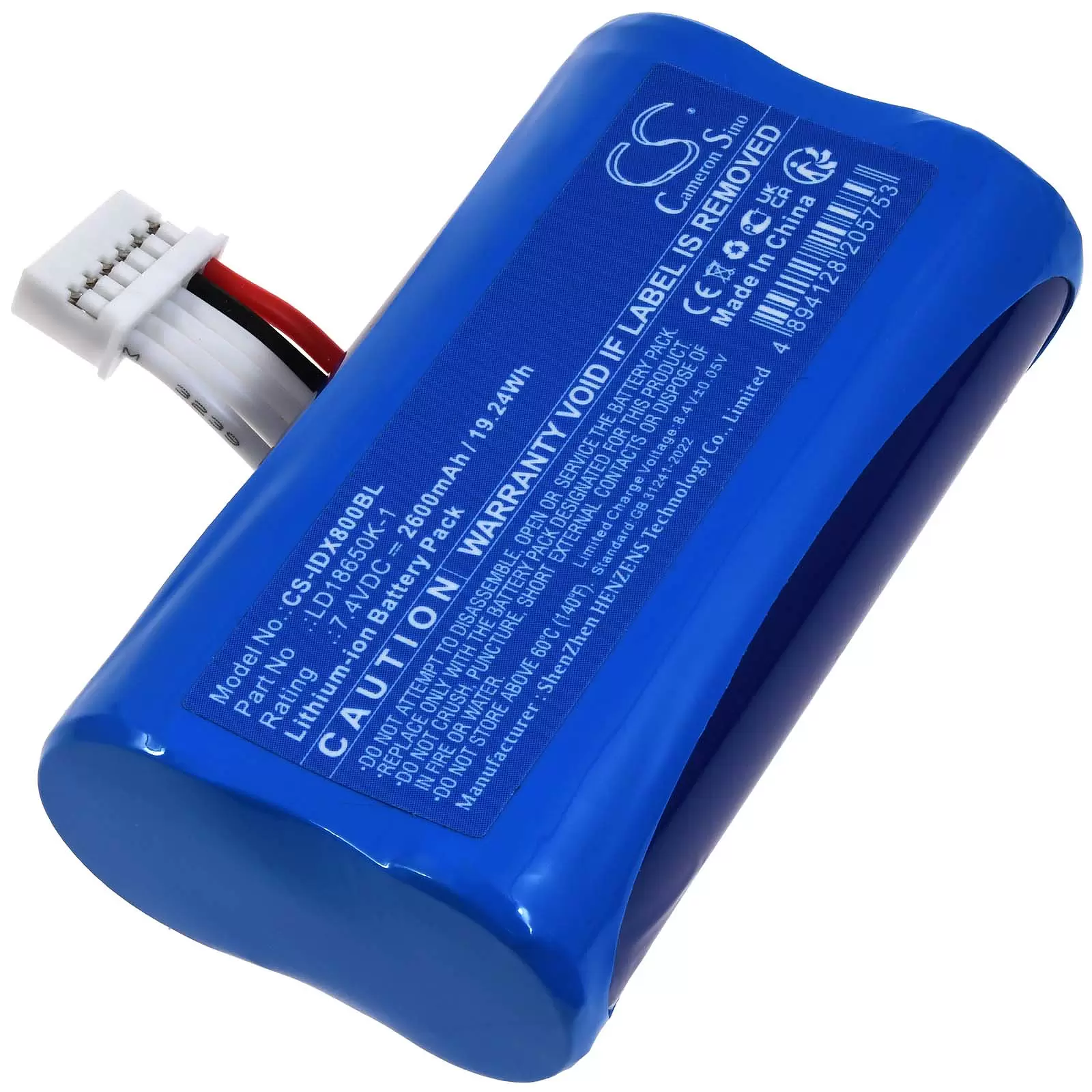 Akku passend für Payment-, Zahl-, Karten-Terminal Ingenico DX8000 Typ LD18650K-1