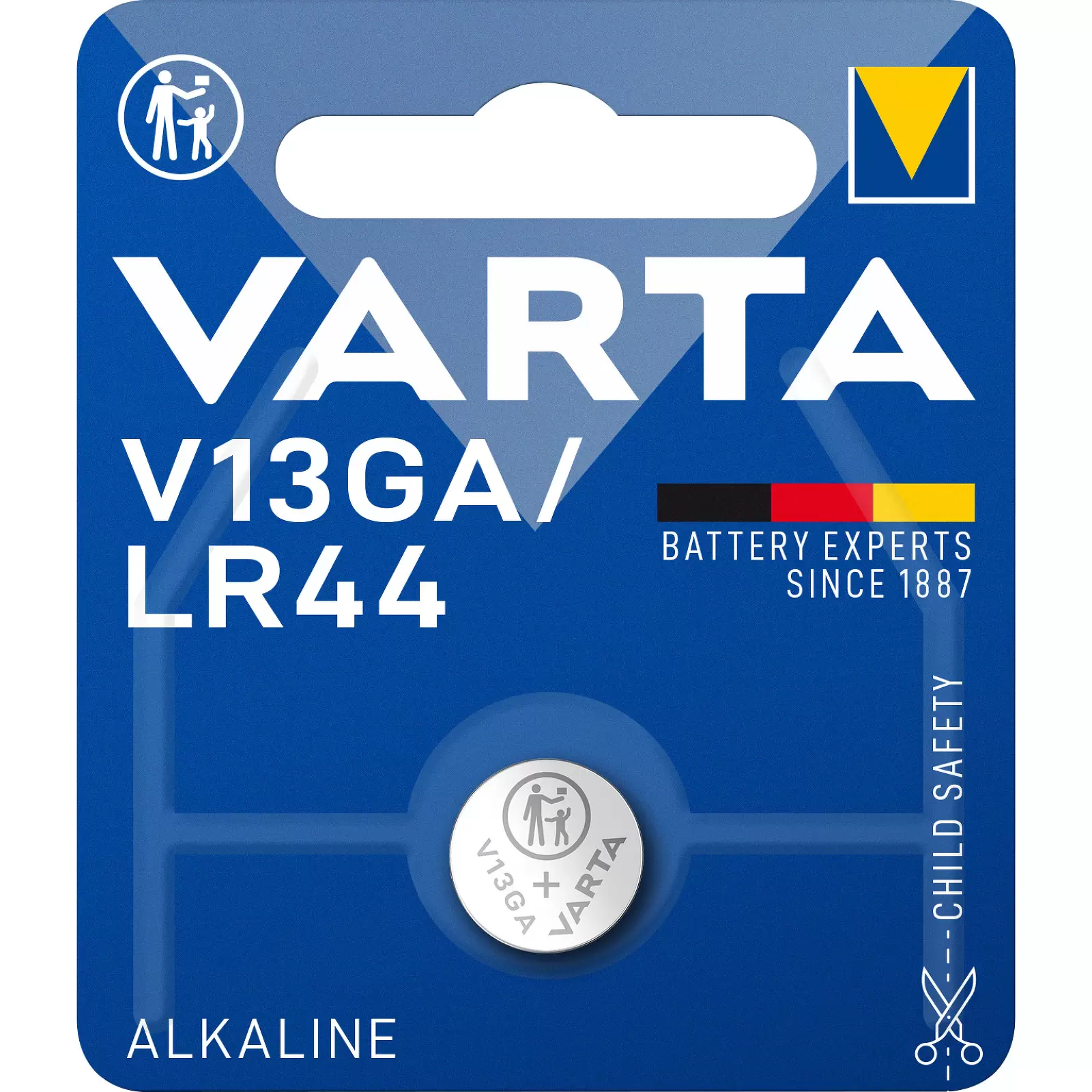 Varta Knopfzelle LR44 AG13 V13GA A76 1er Blister Varta Knopfzelle LR44 AG13 V13GA A76 1er Blister